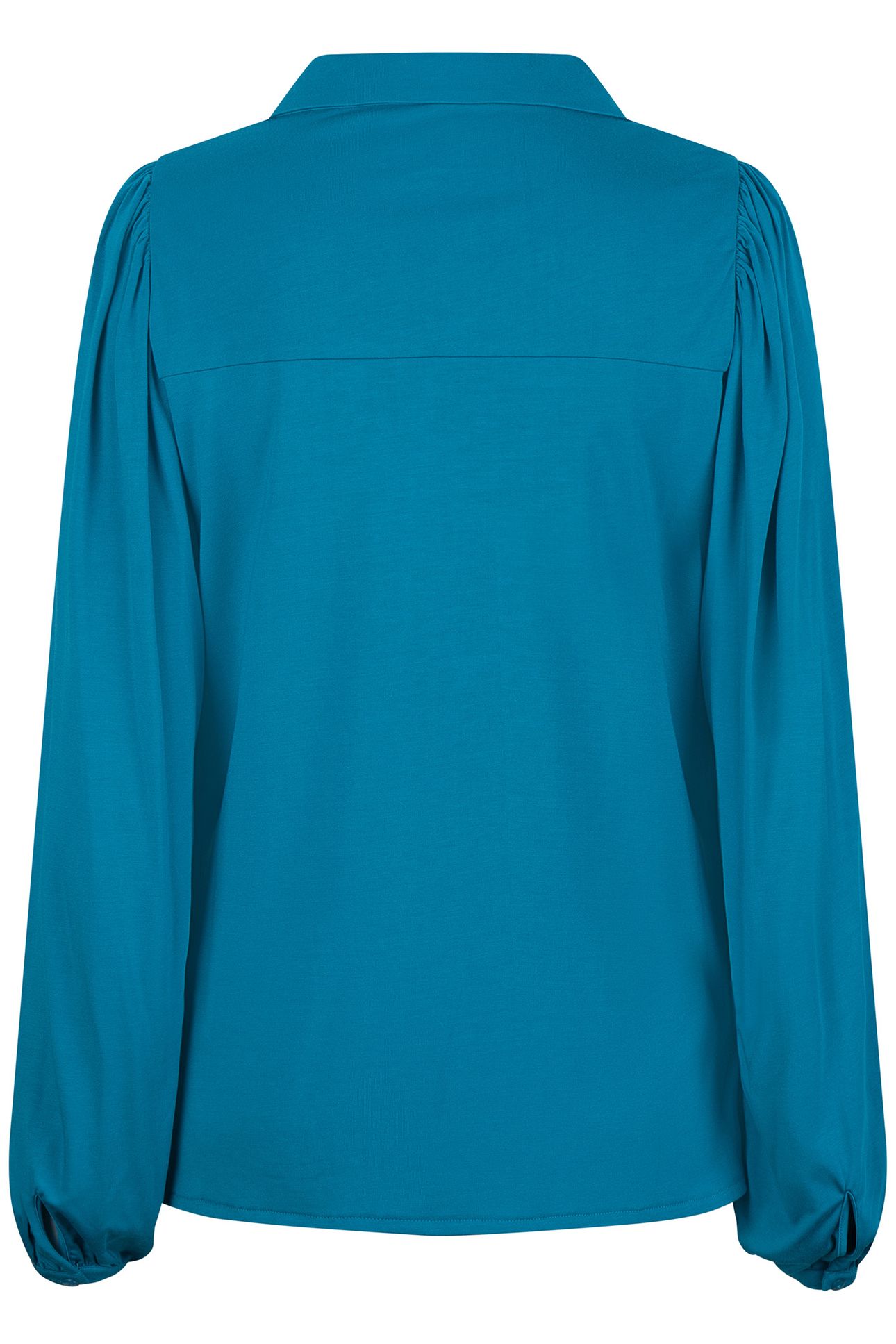 TOP MODAL V-NECK BUTTON PETROL 4