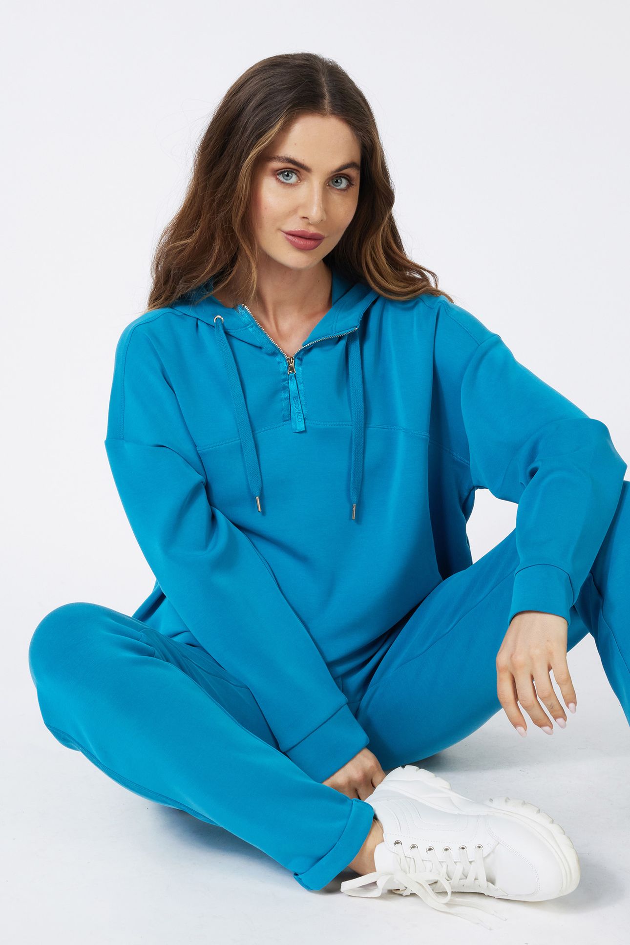 SWEATER HOODIE MODAL PETROL 3