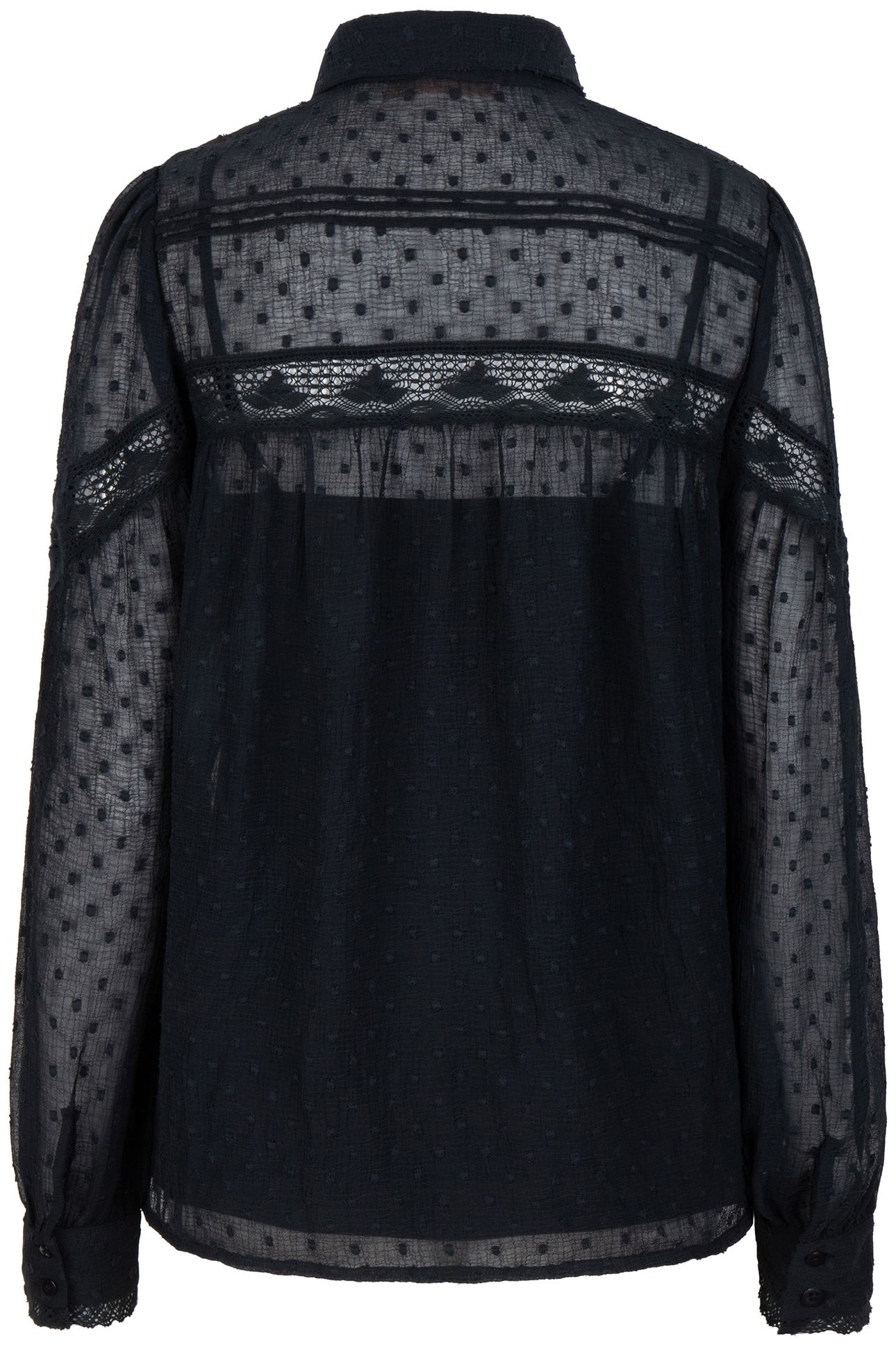 BLOUSE TAPES PLUMETIS BLACK 6