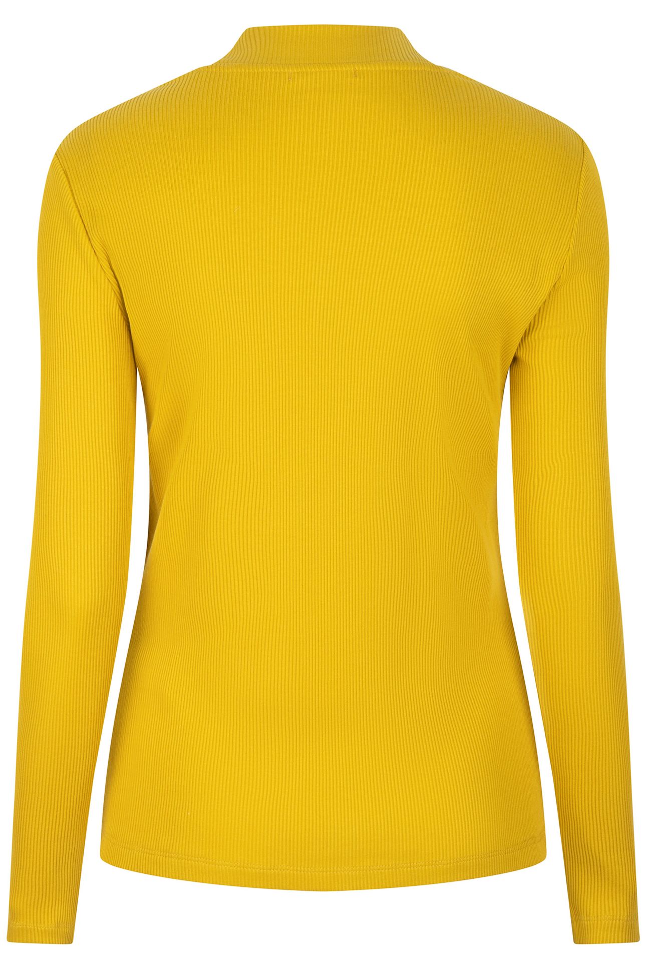 TOP RIB LONG SLVE OCHRE 4