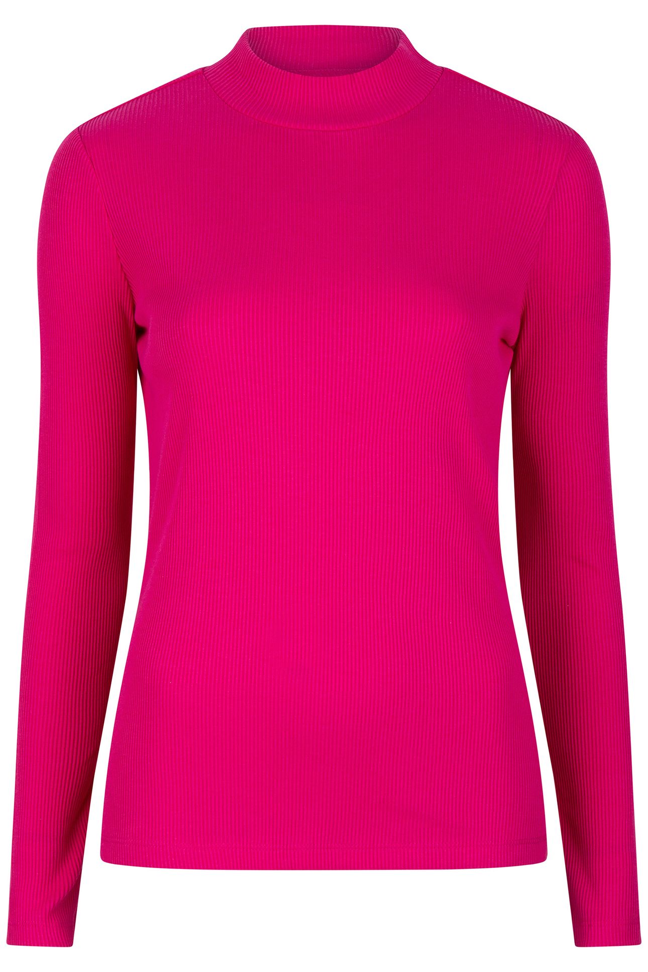 TOP RIB LONG SLVE FUCHSIA 3
