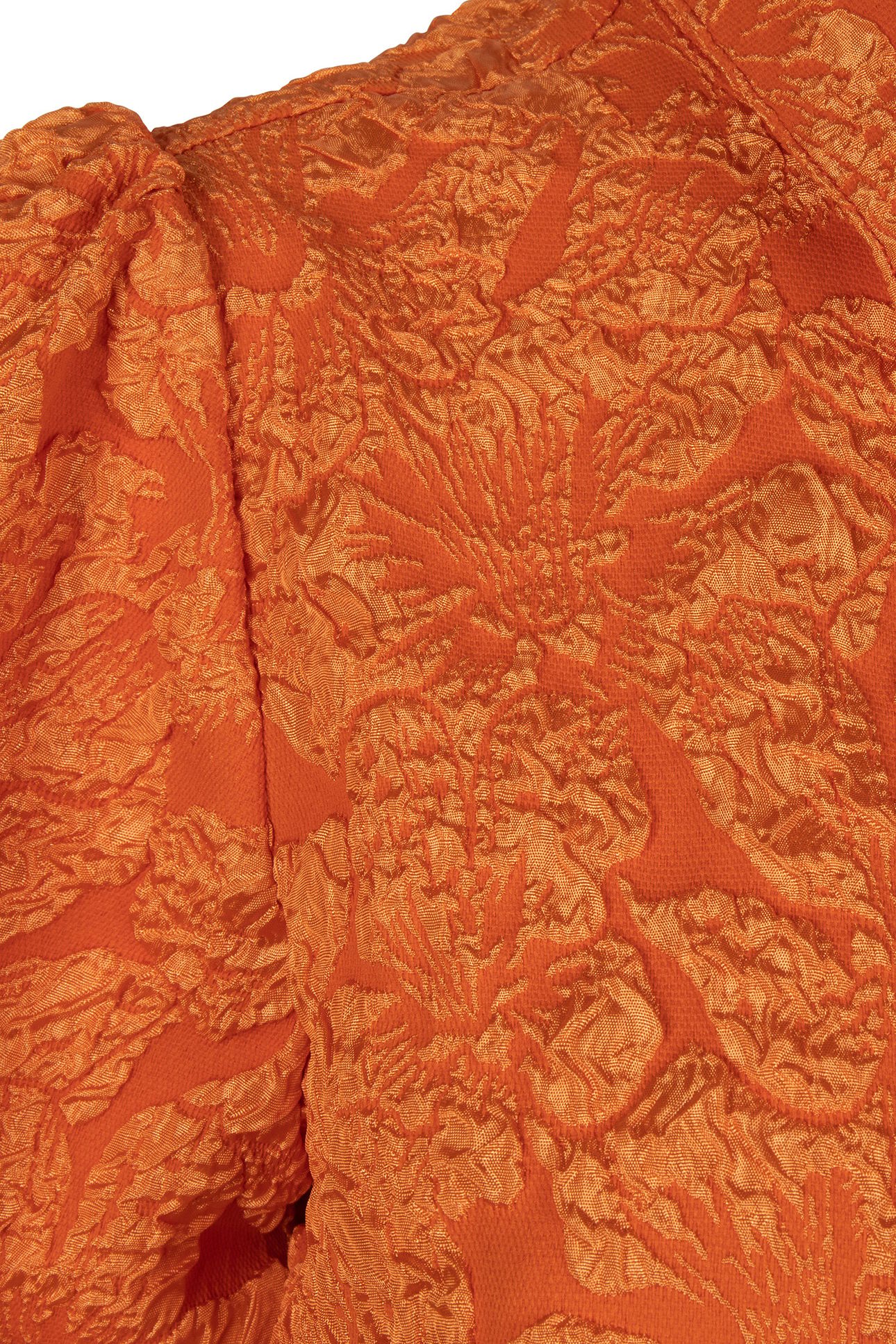 BLOUSE BASIC FLOWER JACQUARD PUMPKIN 9