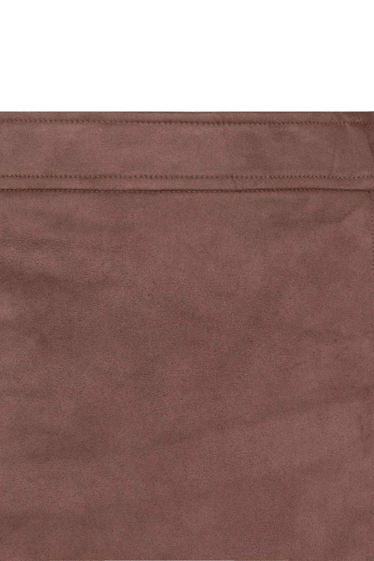 SKIRT OVERLAP SUEDINE CHOCOLATE 7
