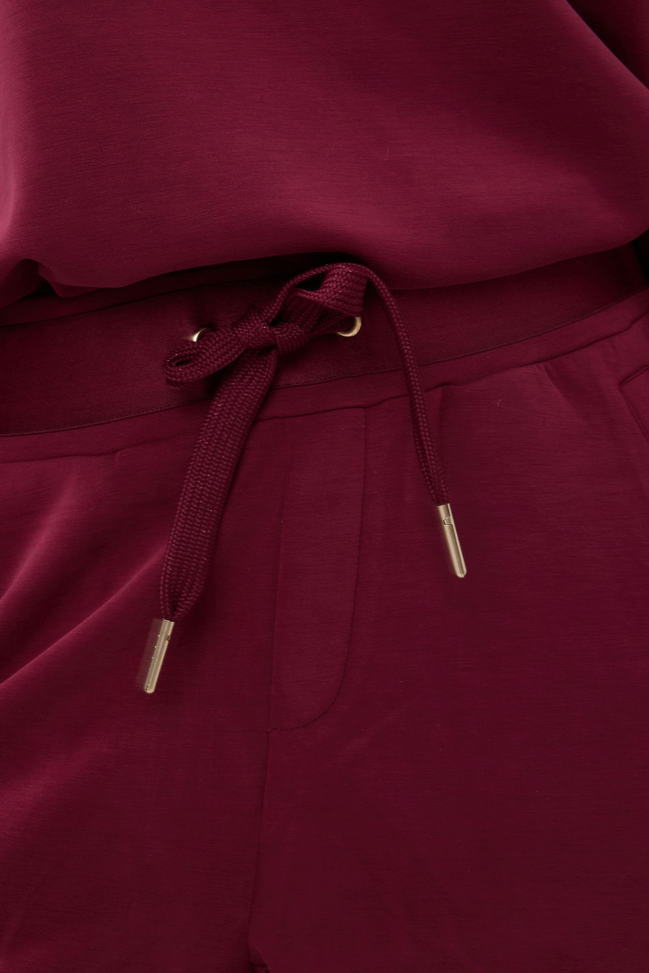 TROUSER CARGO SATIN MODAL WINE RED 8