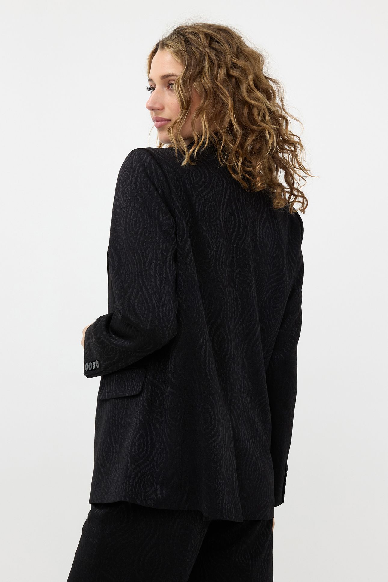 BLAZER JACQUARD STRETCH BLACK 3