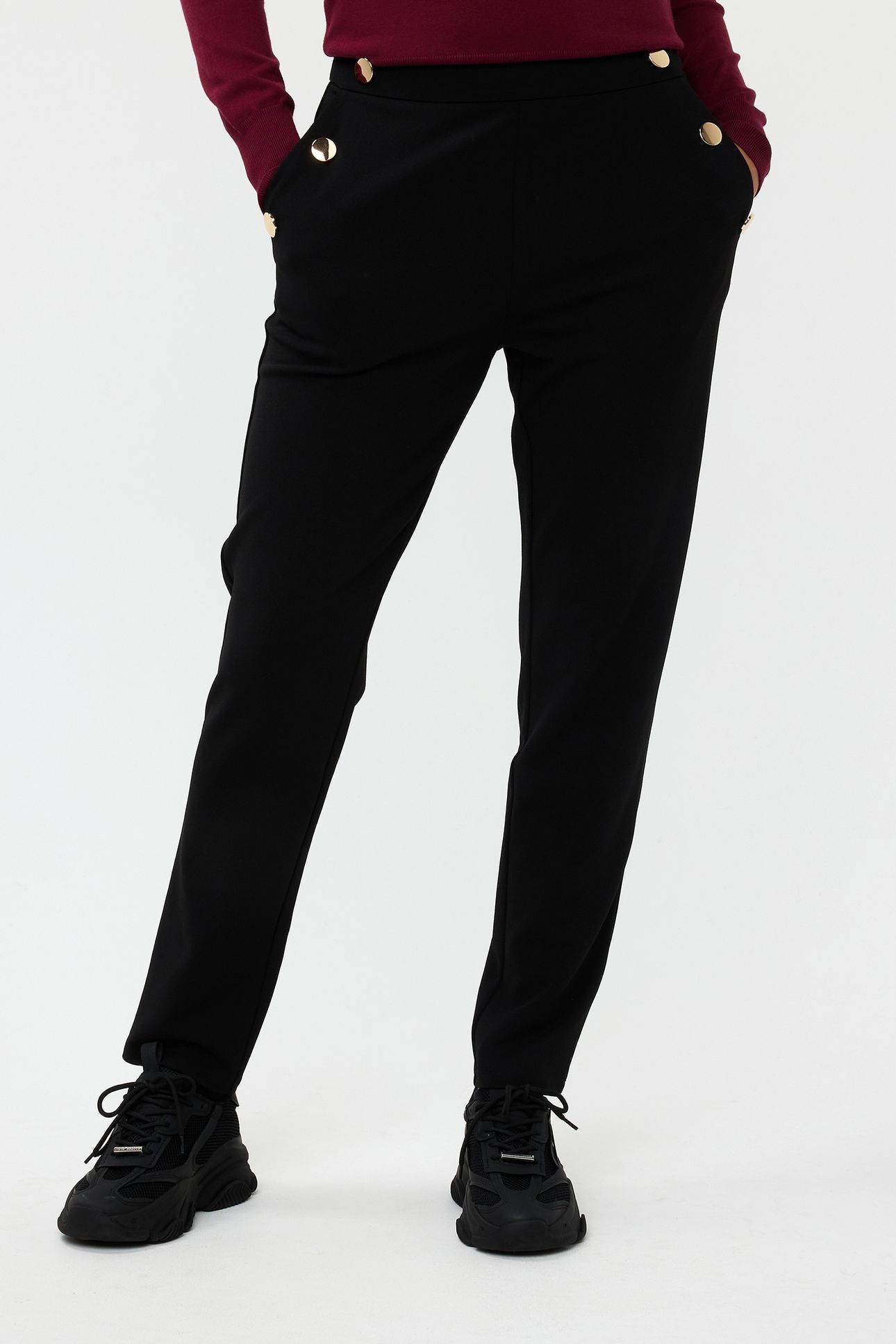 TROUSERS BUTTONS BLACK 1