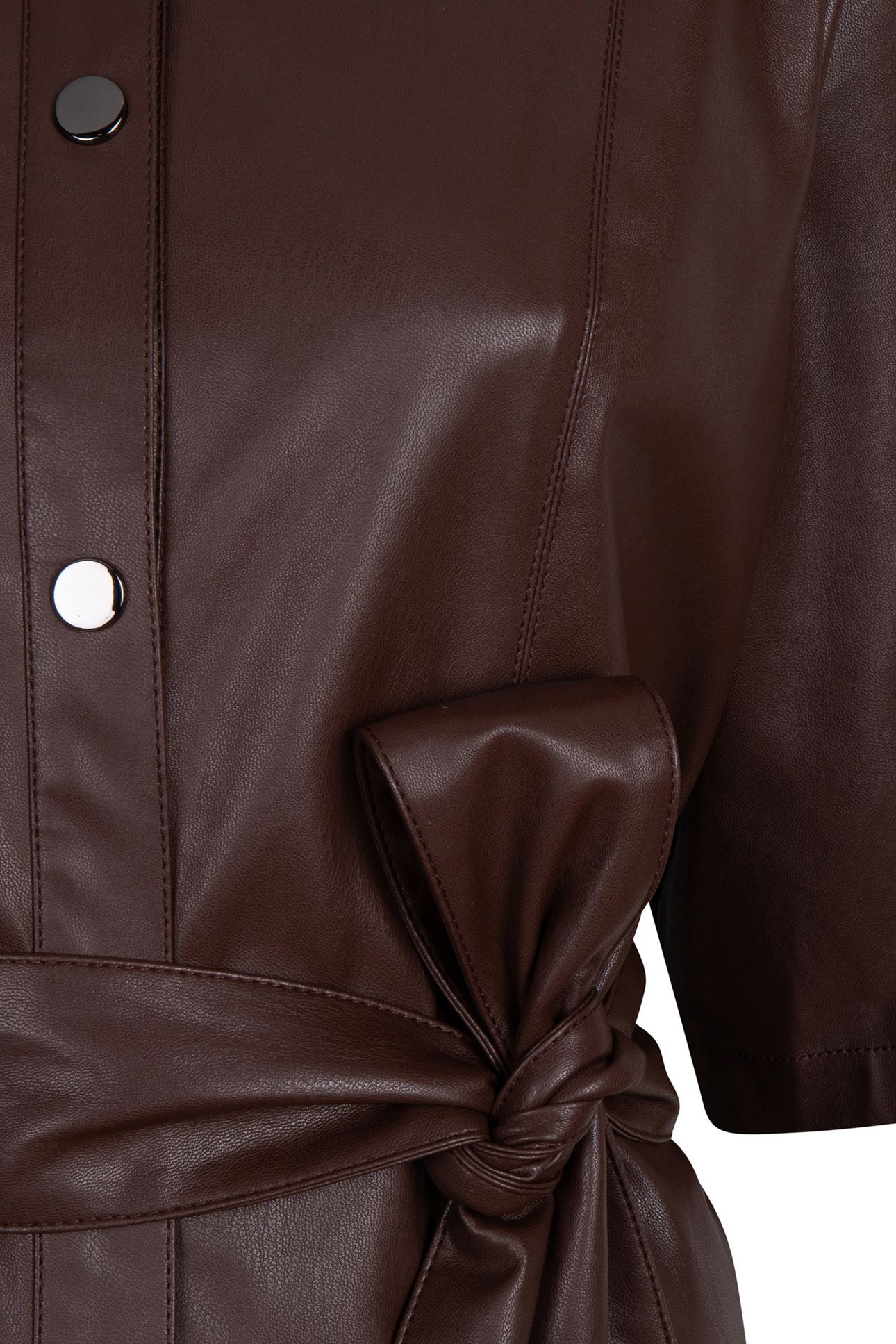 DRESS VEGAN LEATHER CHOCOLATE 8
