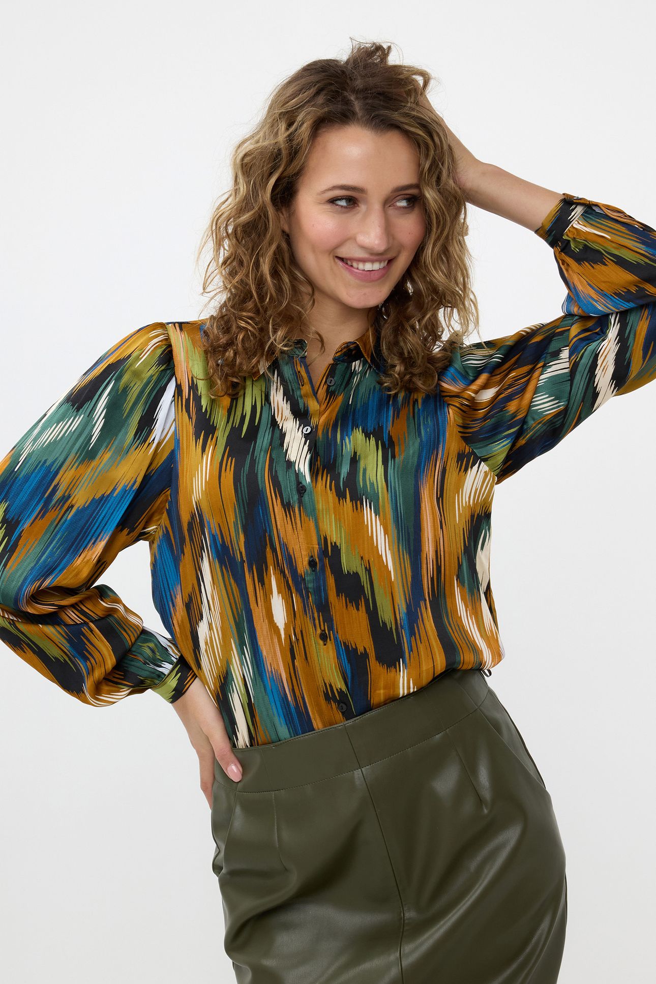 BLOUSE BASIC UNIVERSE LIGHTNING PRINT 1