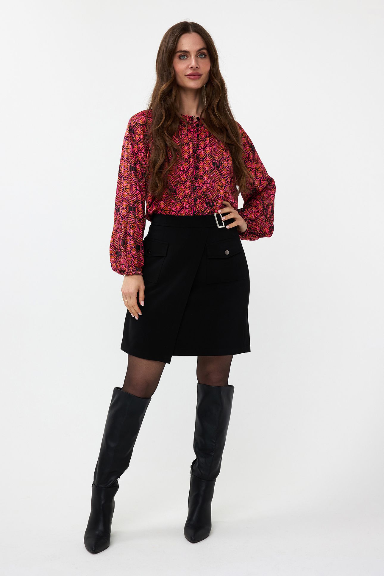 BLOUSE FANCY SLVE SENSATION PRINT 2