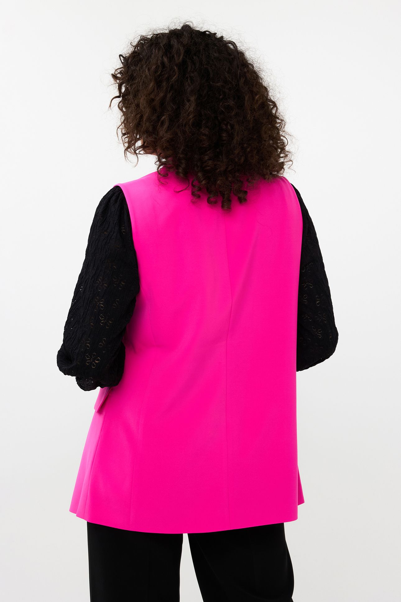 GILET LONG CITY NEON CERISE 3