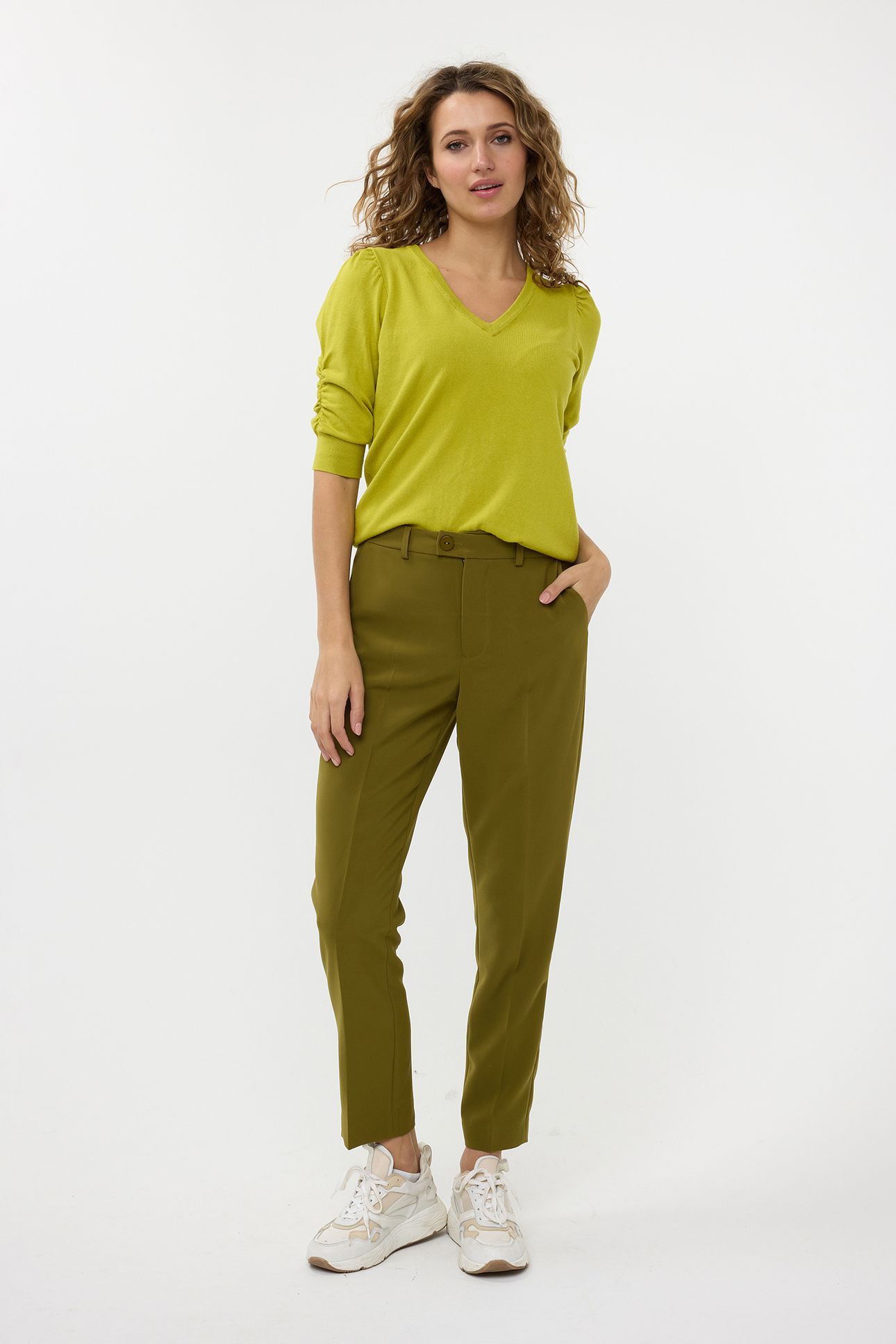 TROUSERS CHINO CITY MOSS GREEN 2