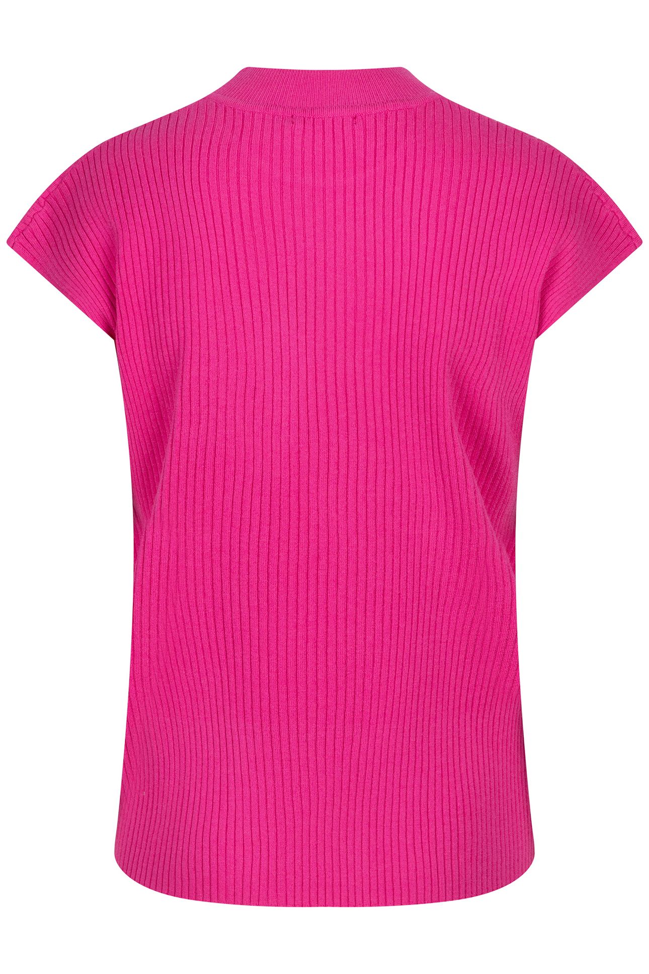 SWEATER COL SLV/LSS RIB NEON CERISE 5