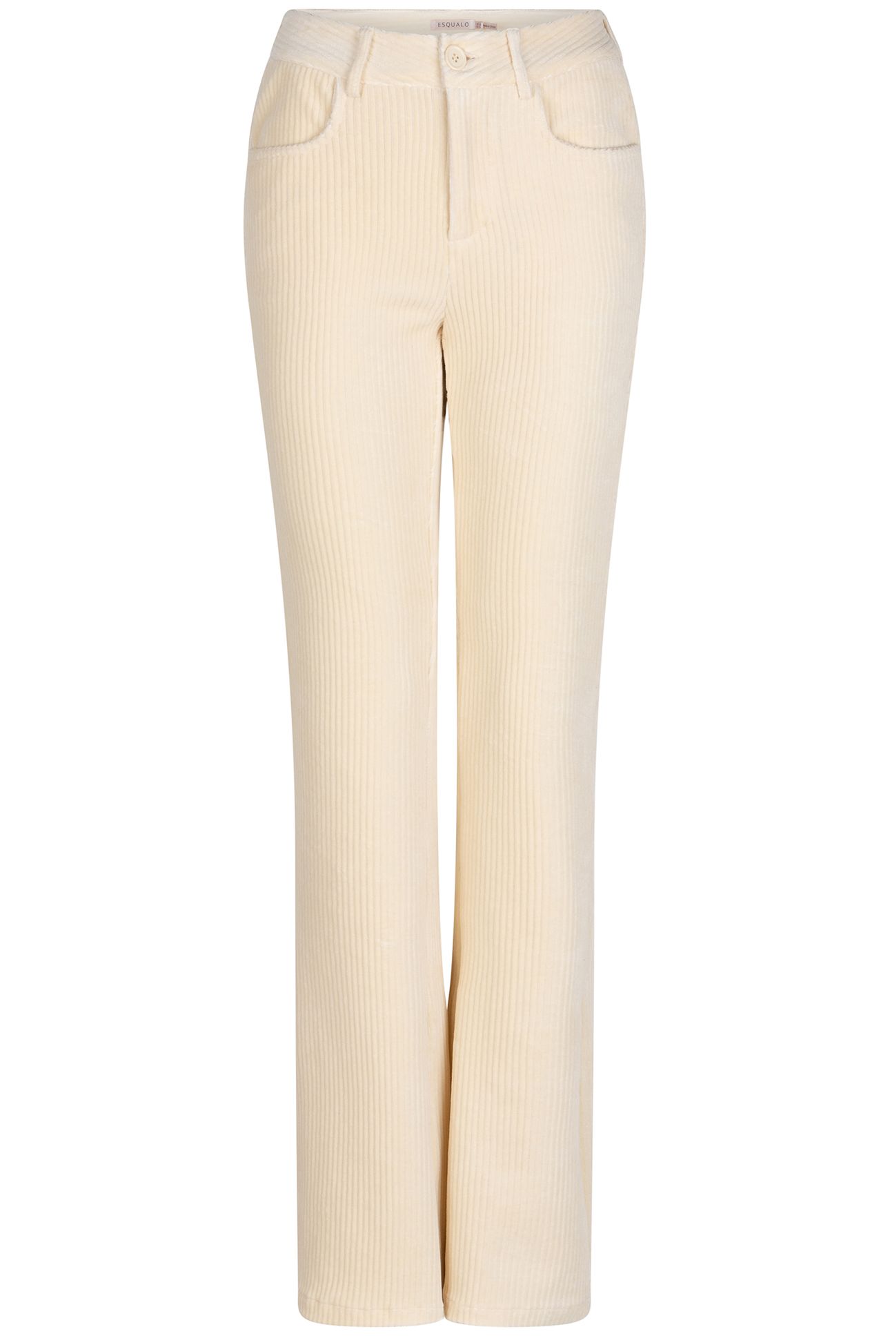 TROUSERS RIB FLAIR OFF WHITE 5