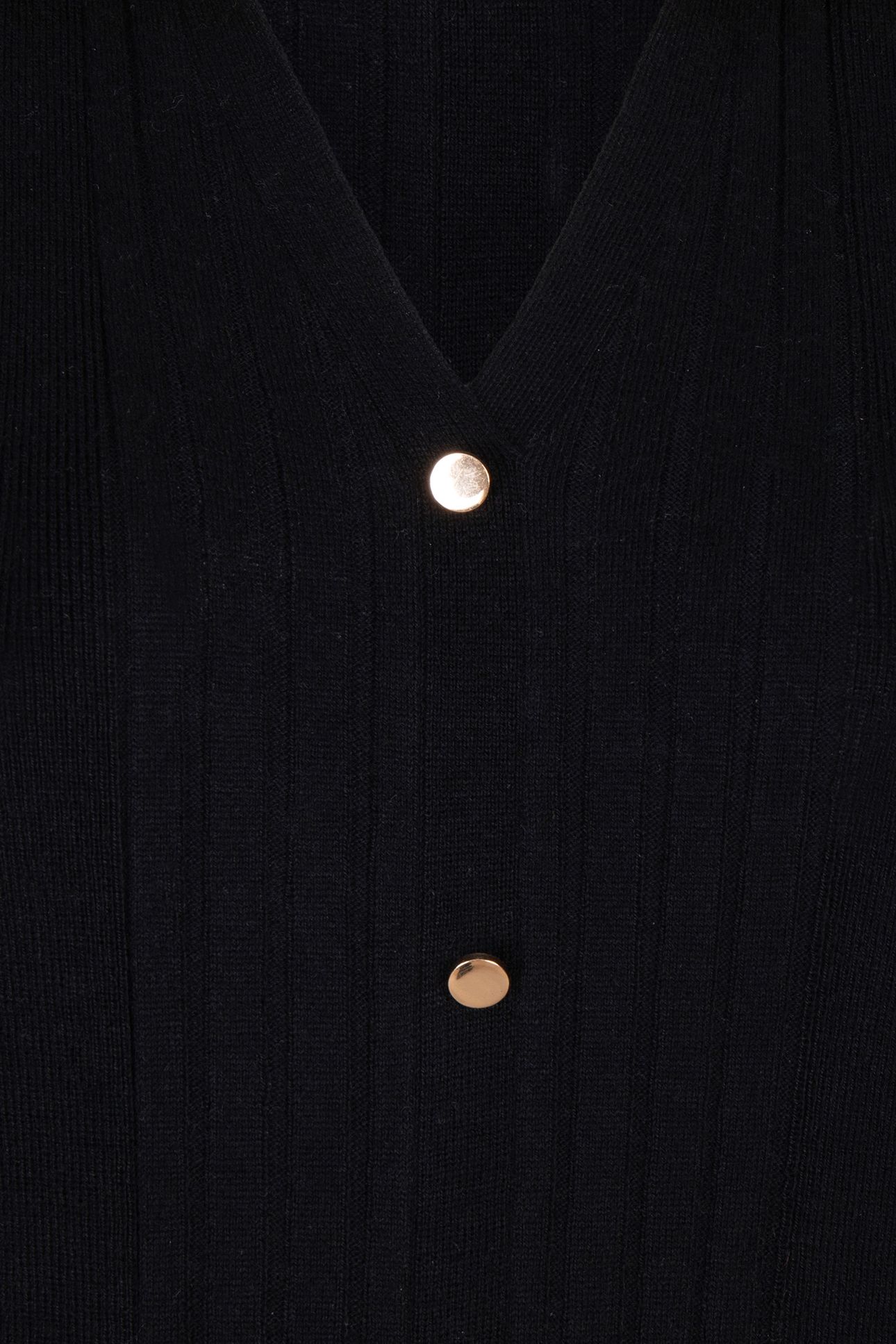 DRESS RIB BUTTON CLOSURE BLACK 7