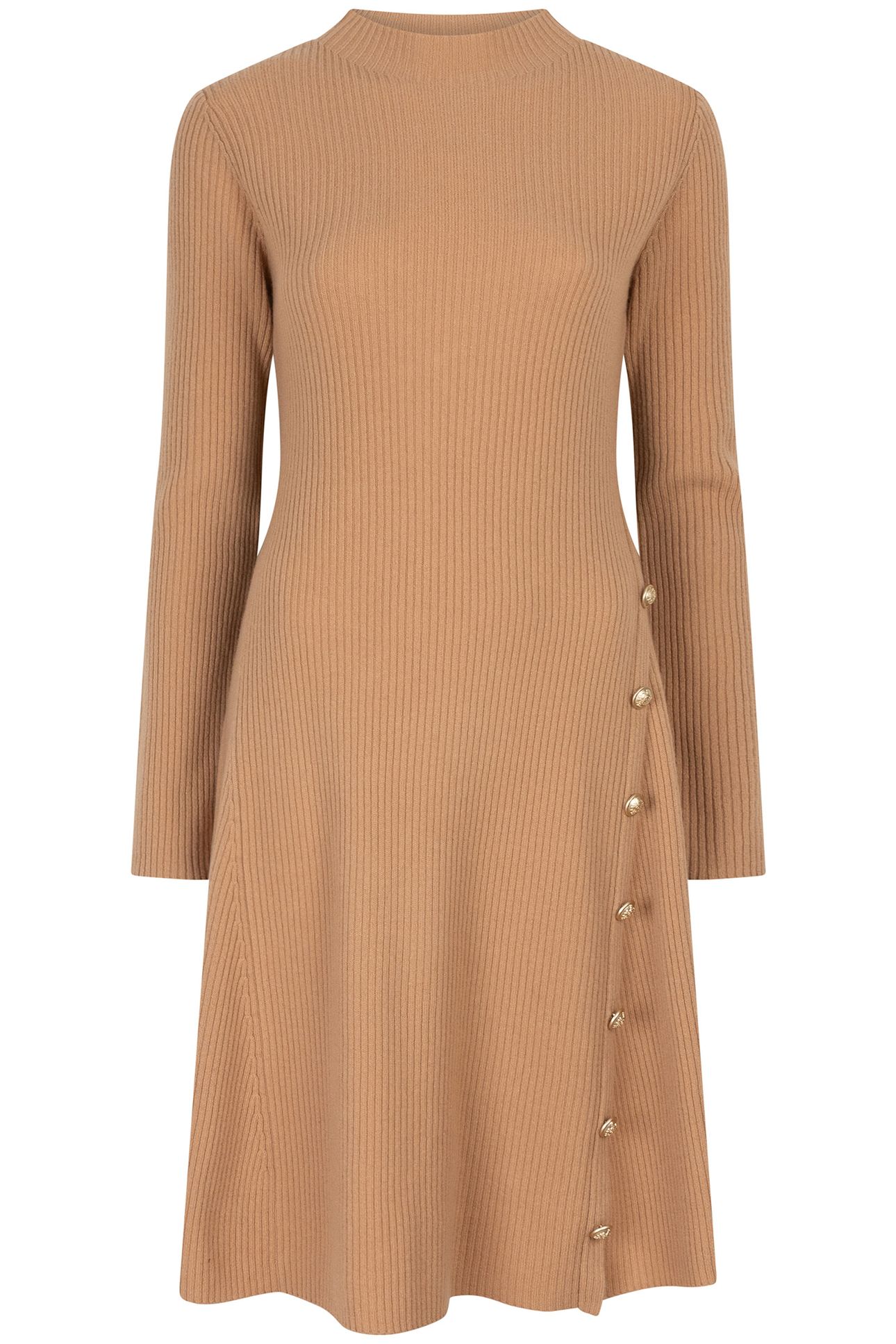 DRESS RIB BUTTONS BRANDY 4