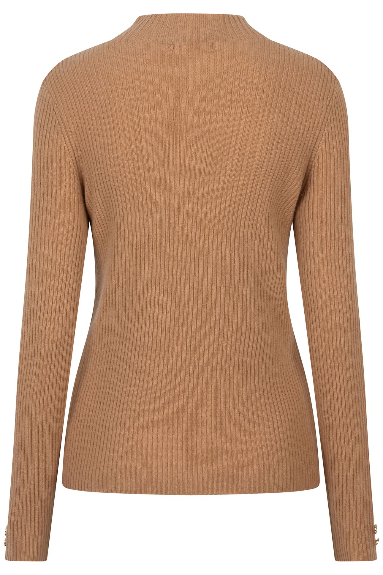 SWEATER COL A-SYM BUTTONS BRANDY 5