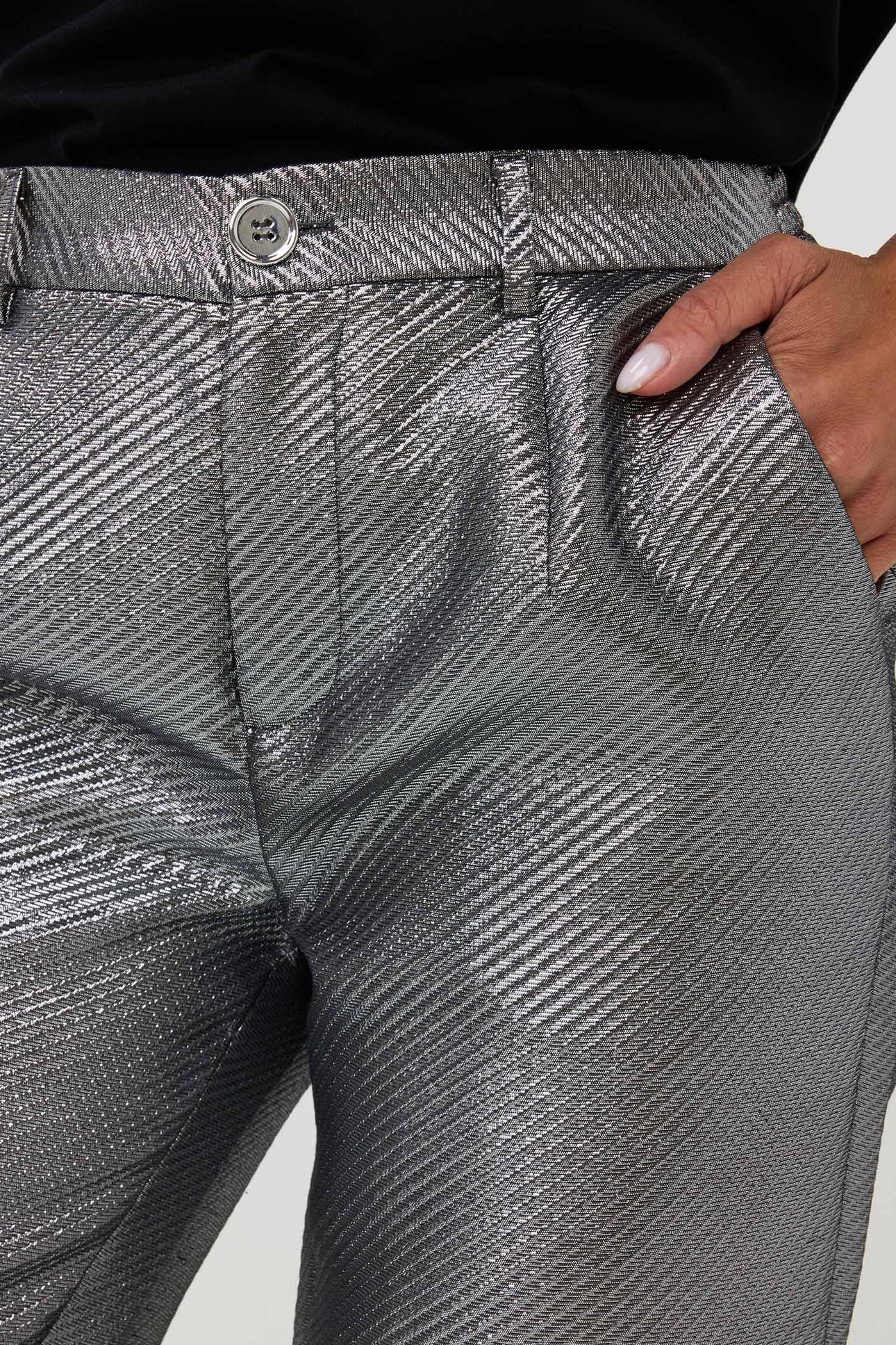 TROUSERS METALLIC SILVER 6