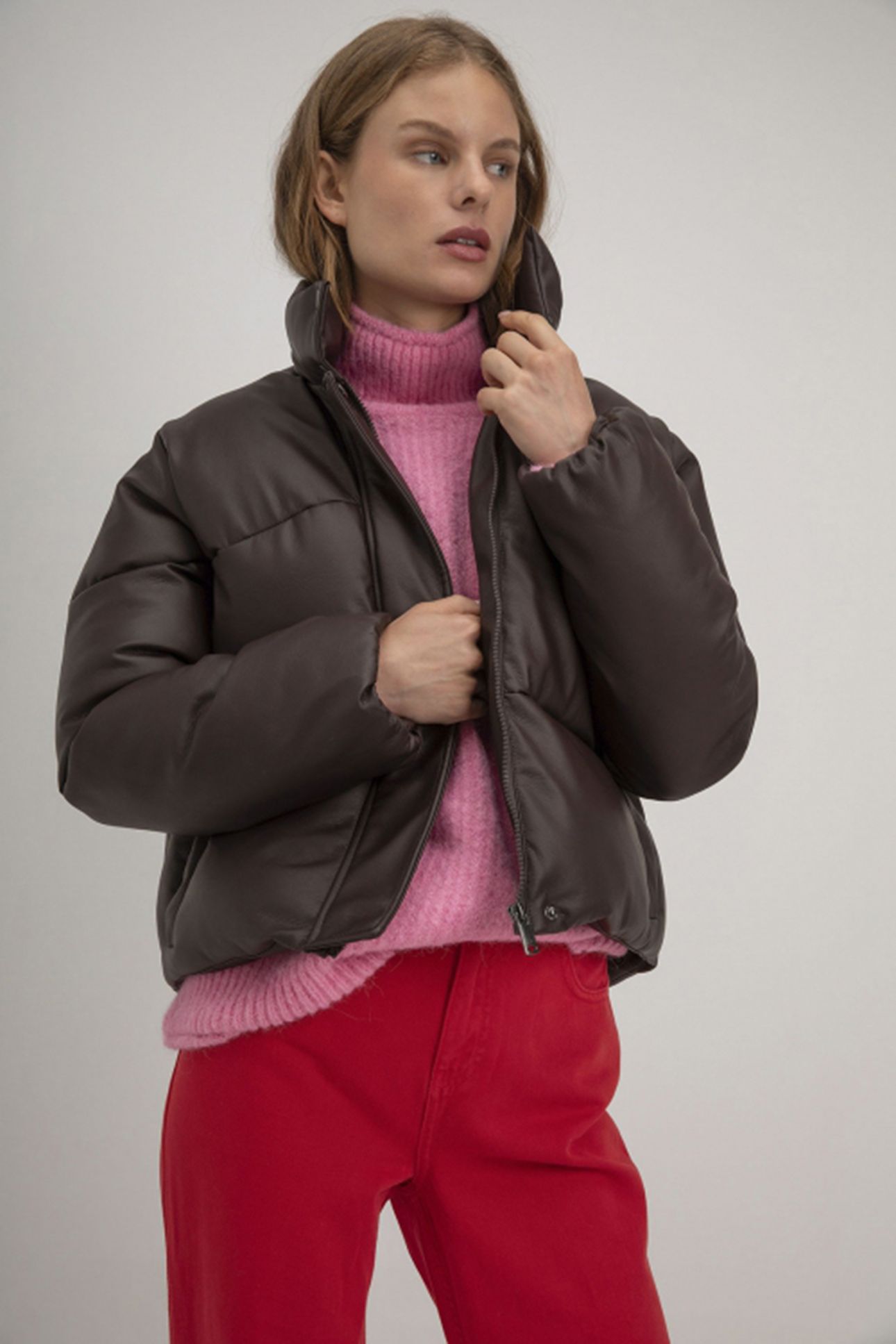 SEMMIE COAT DARK BROWN 1