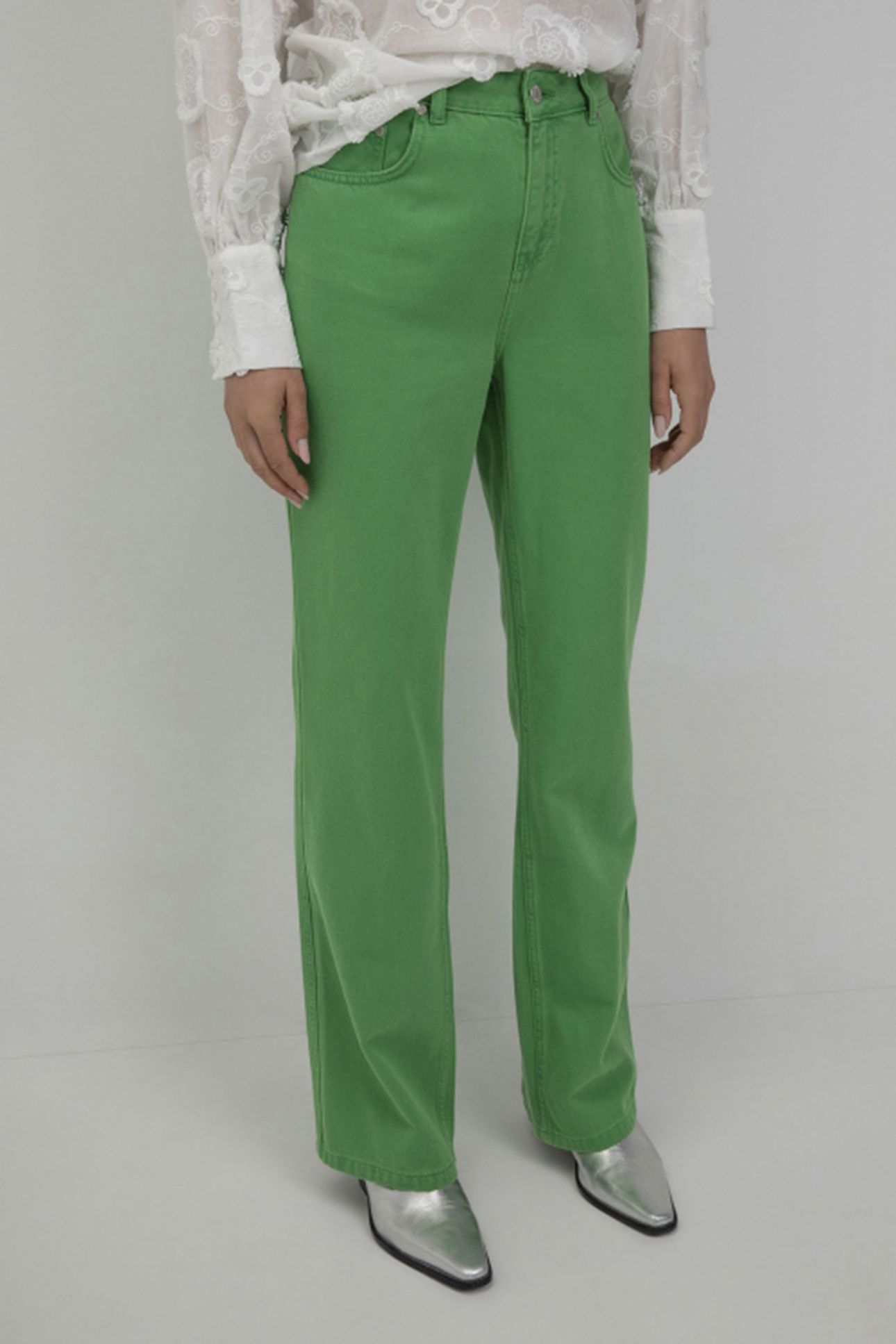 SERGE PANTS PARROT GREEN 1