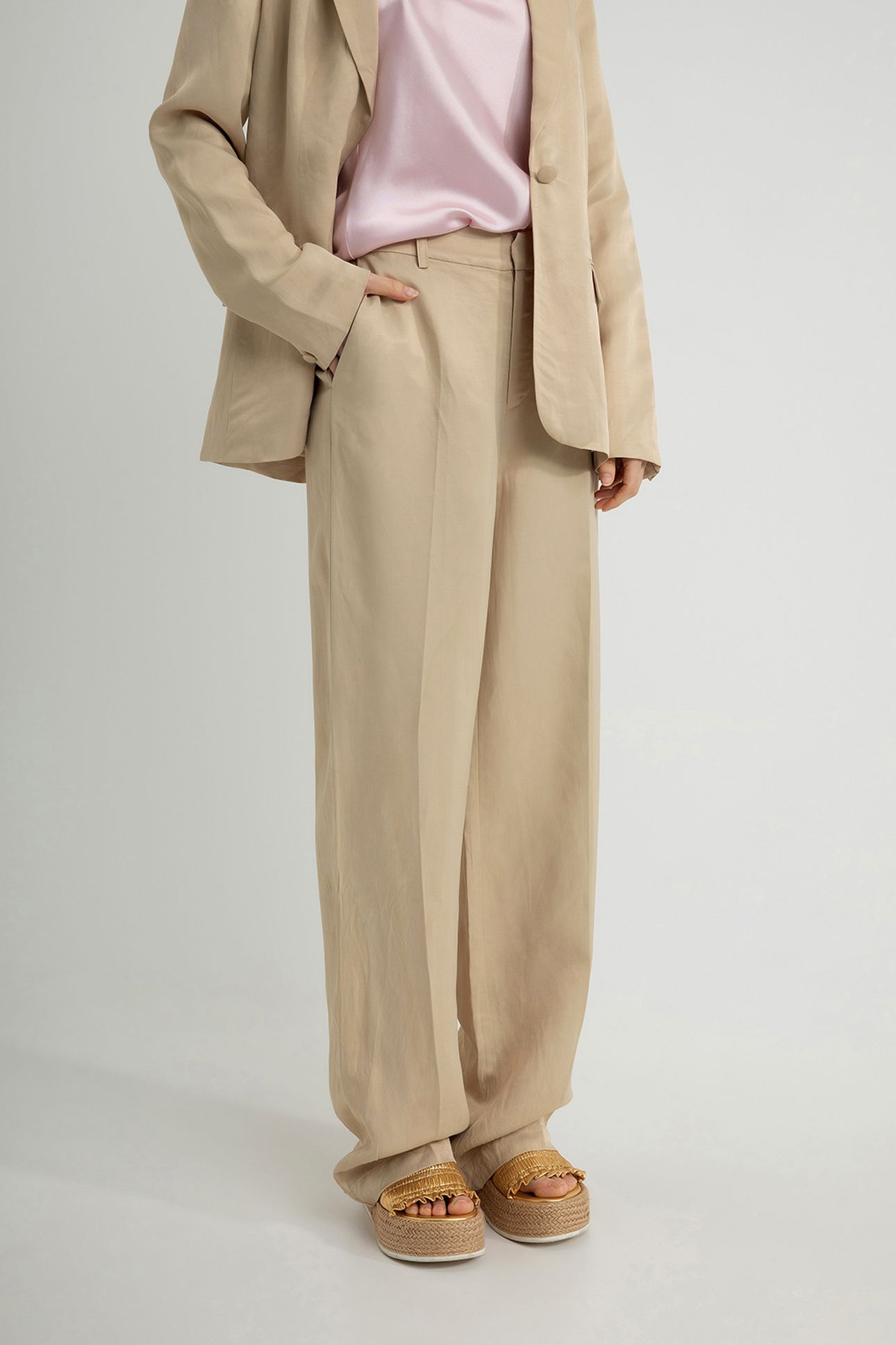 DORTHEA PANTS LIGHT KHAKI 1