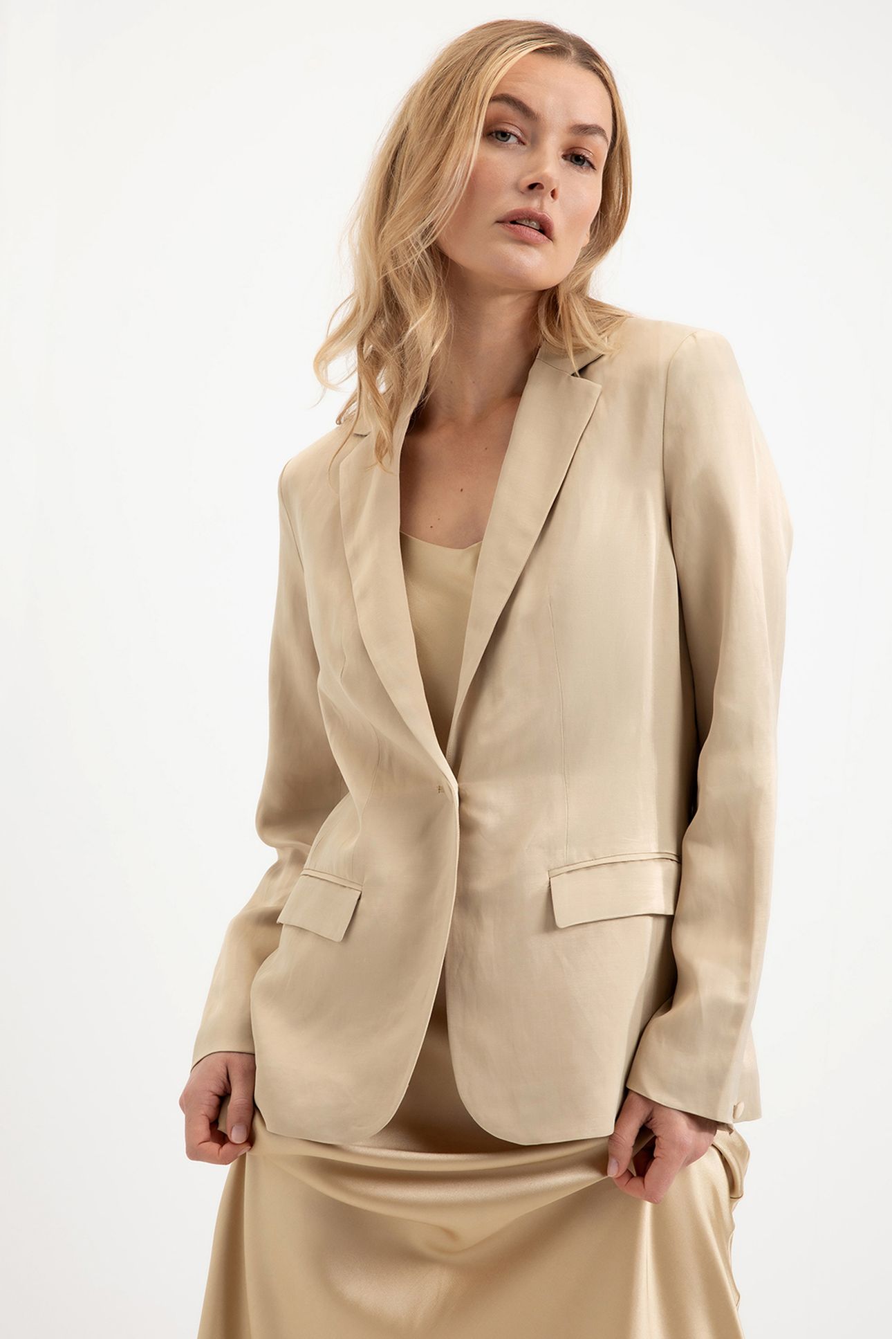 DONNA BLAZER LIGHT KHAKI 1