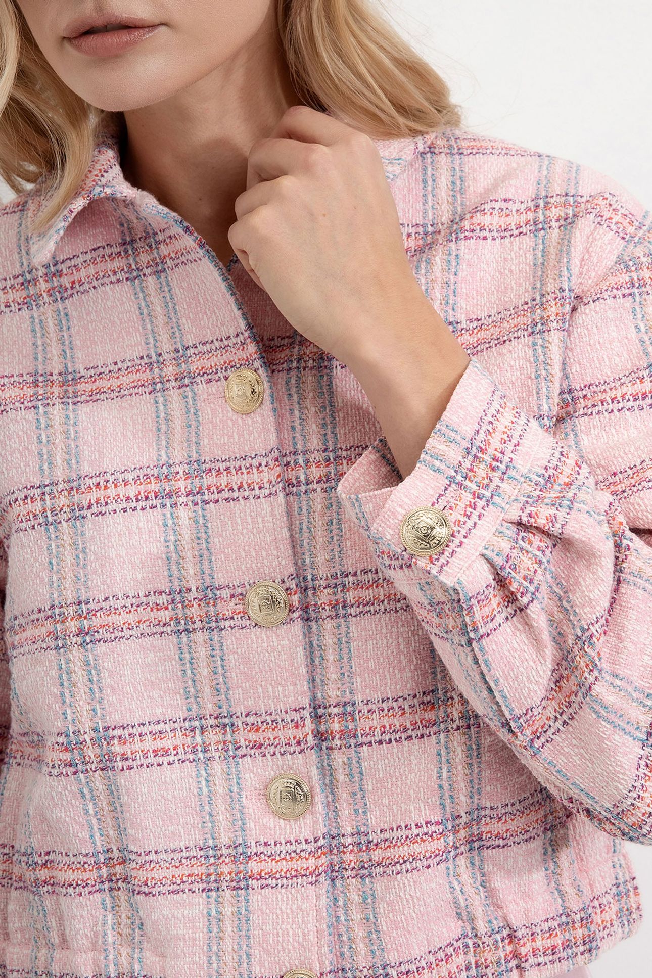 DARIA JACKET SOFT PINK CHECK 3