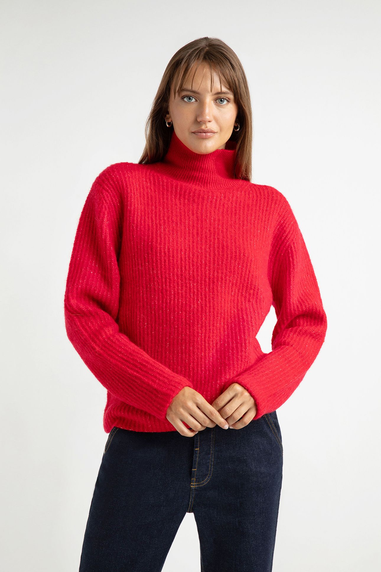 AURORA SWEATER RED 1