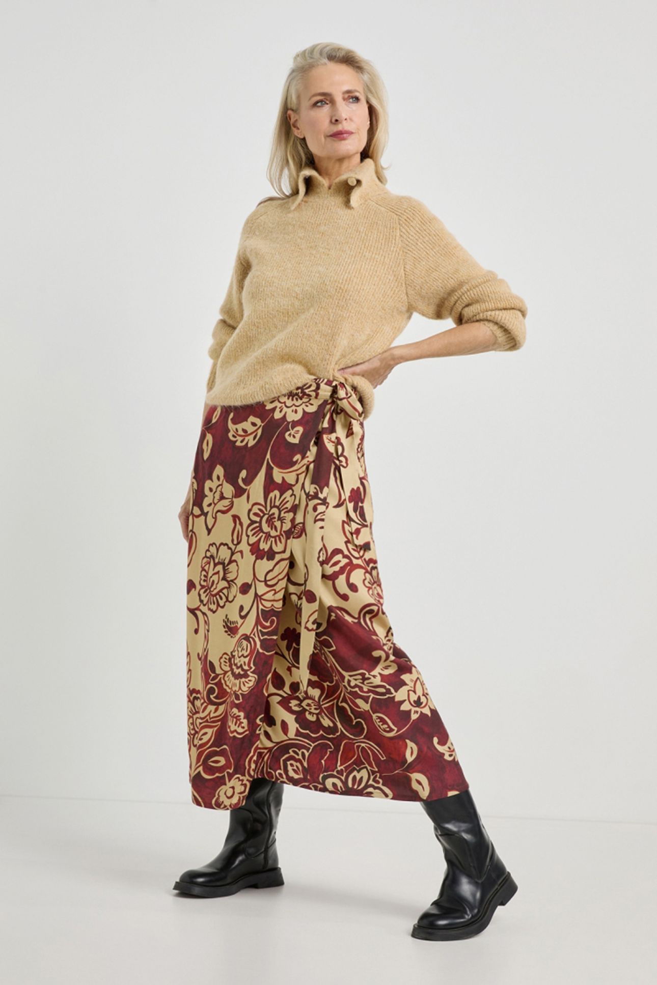ADELINE SKIRT CAMEL PRINT 2