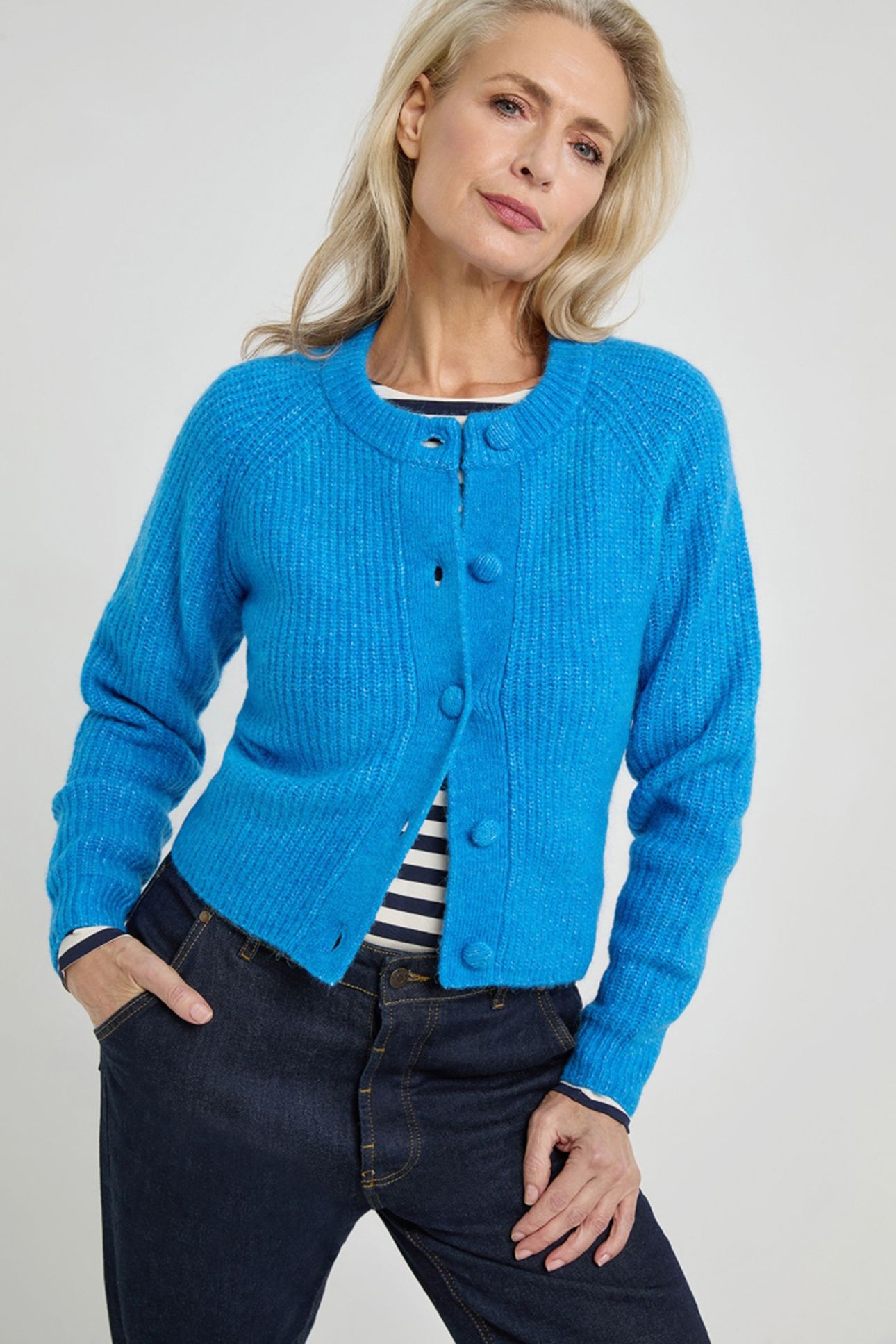 ABIGAIL CARDIGAN OCEAN BLUE 1