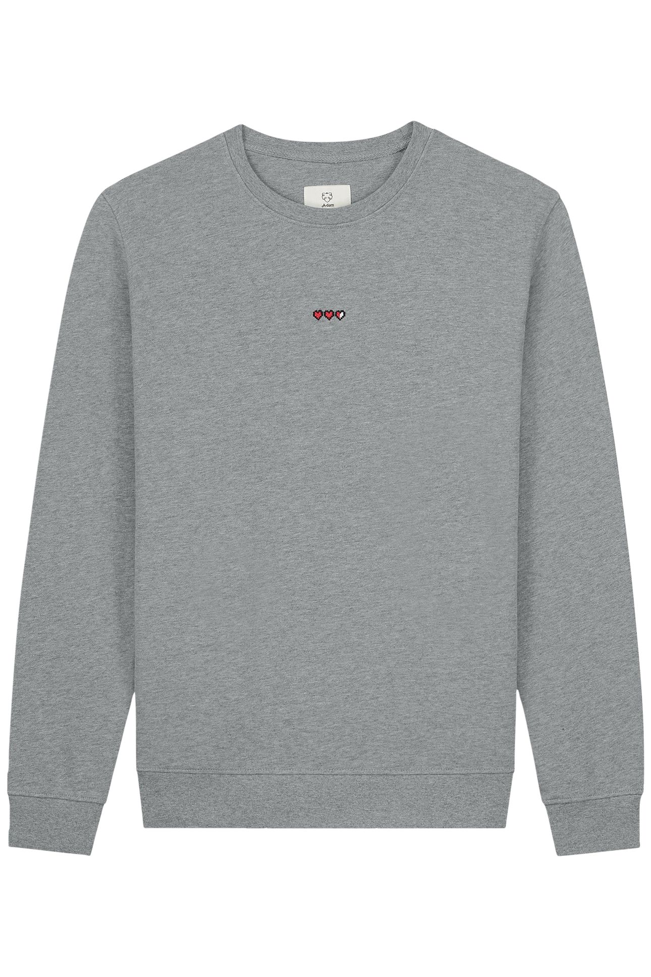 SWEATSHIRT HANK HEARTS GREY 3