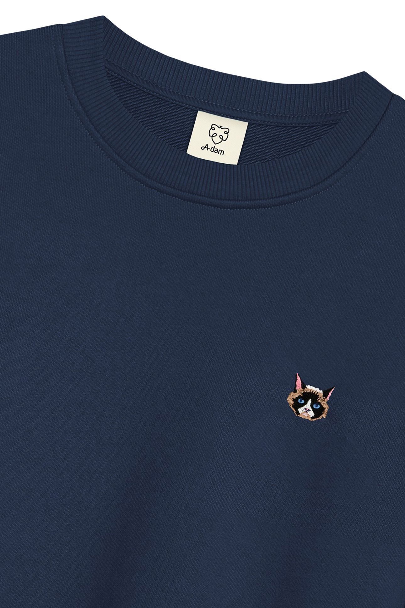 SWEATSHIRT NAVY CATFACE BLACK IRIS 3