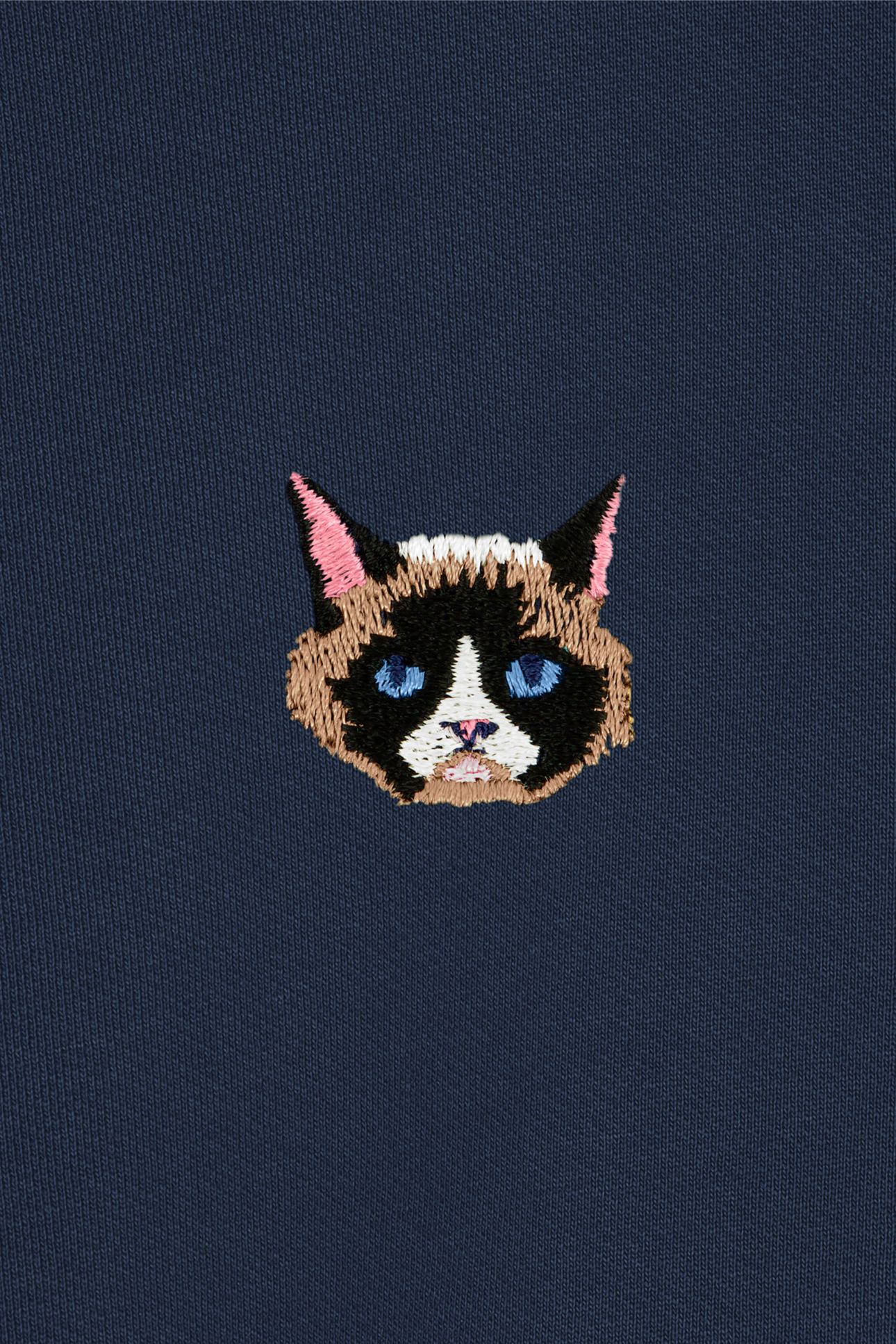 SWEATSHIRT NAVY CATFACE BLACK IRIS 5