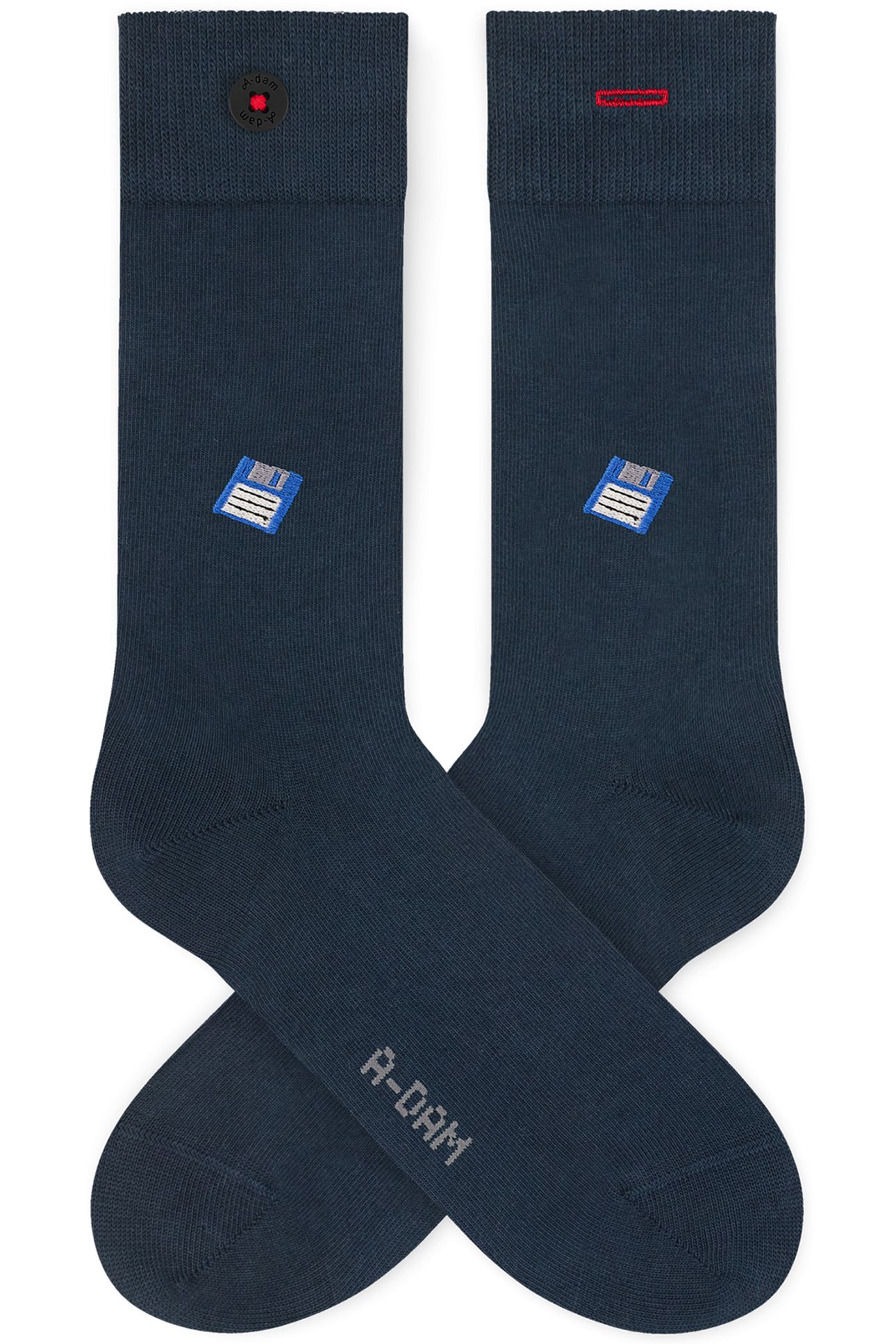 UNISEX A-DAM 4-PACK CASUAL SOCKS MULTICOLOR 5