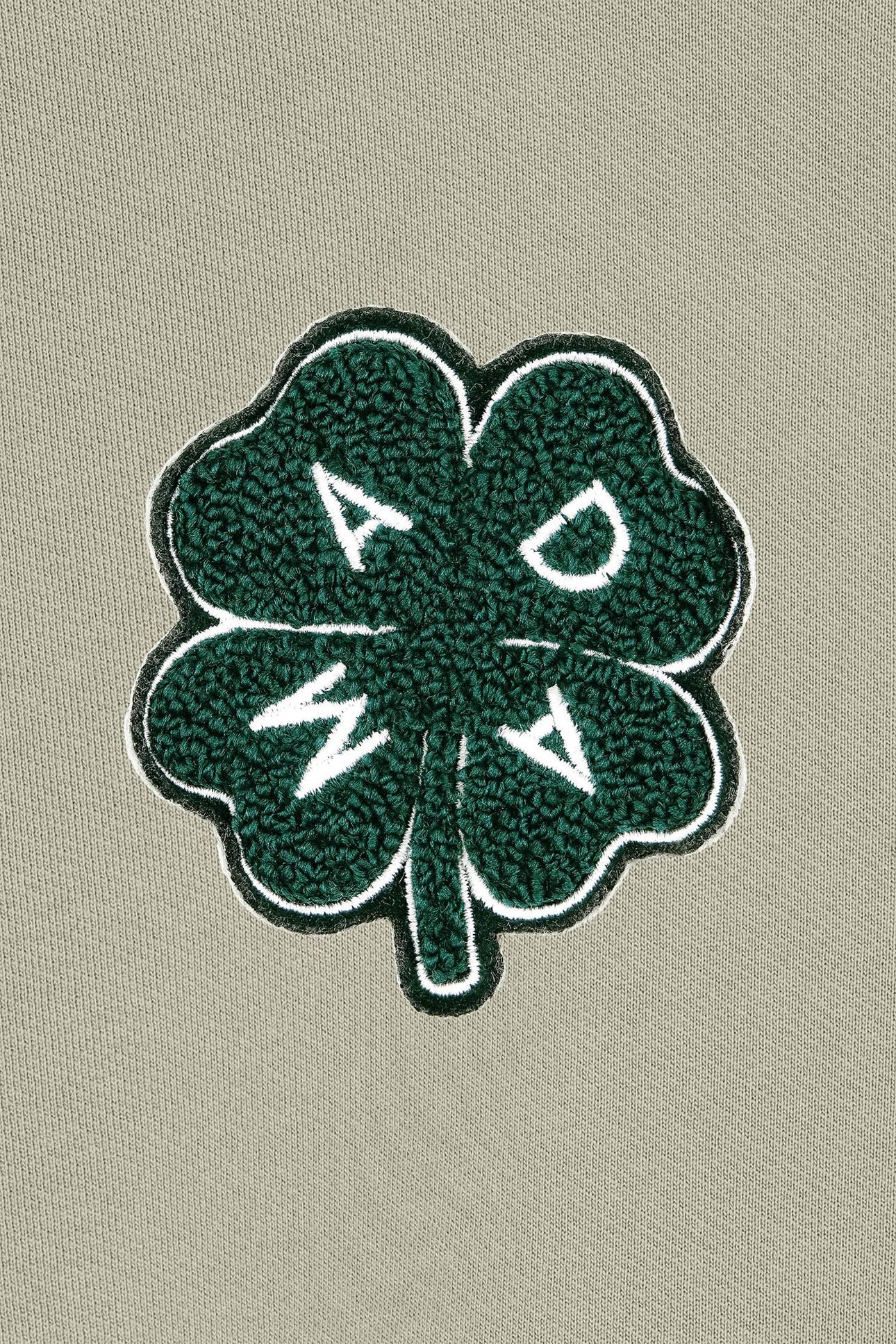 SWEATSHIRT GREEN LUCKY CLOVER FICUS 4
