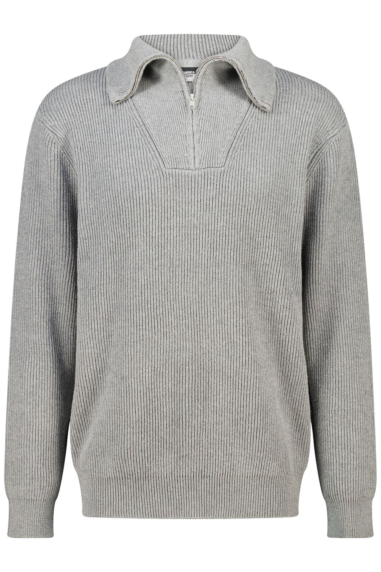 KENT HALFZIP DARK GREY MELANGE 3