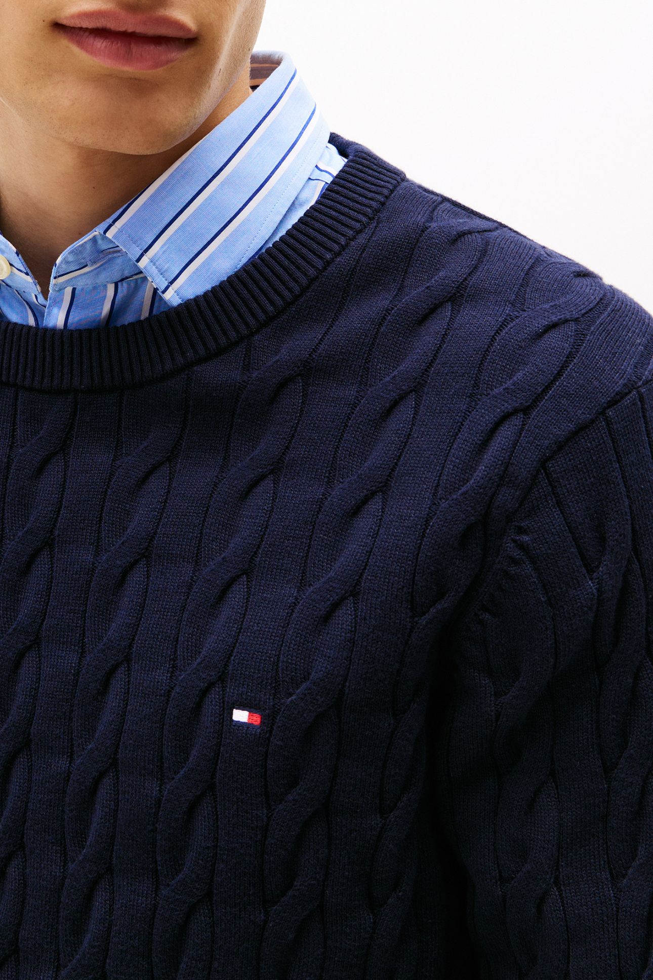 CLASSIC COTTON CABLE NAVY BLUE 7