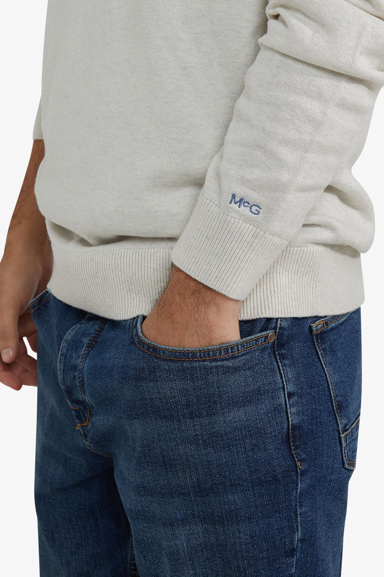 C-NECK SWEATER OFF WHITE 4
