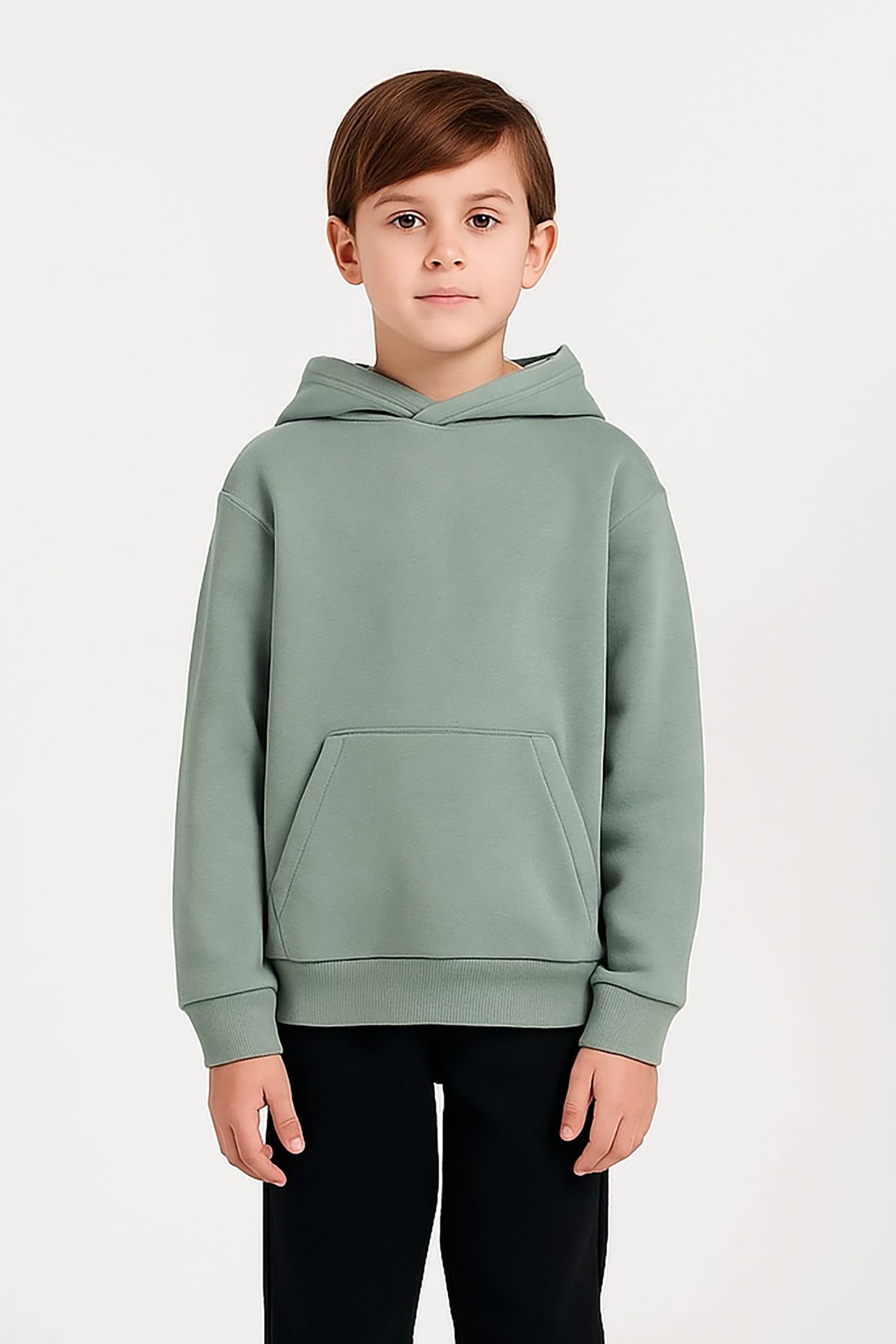 KIDS FERGAL SW HOOD OVERS FOR BOYS MOSS 1