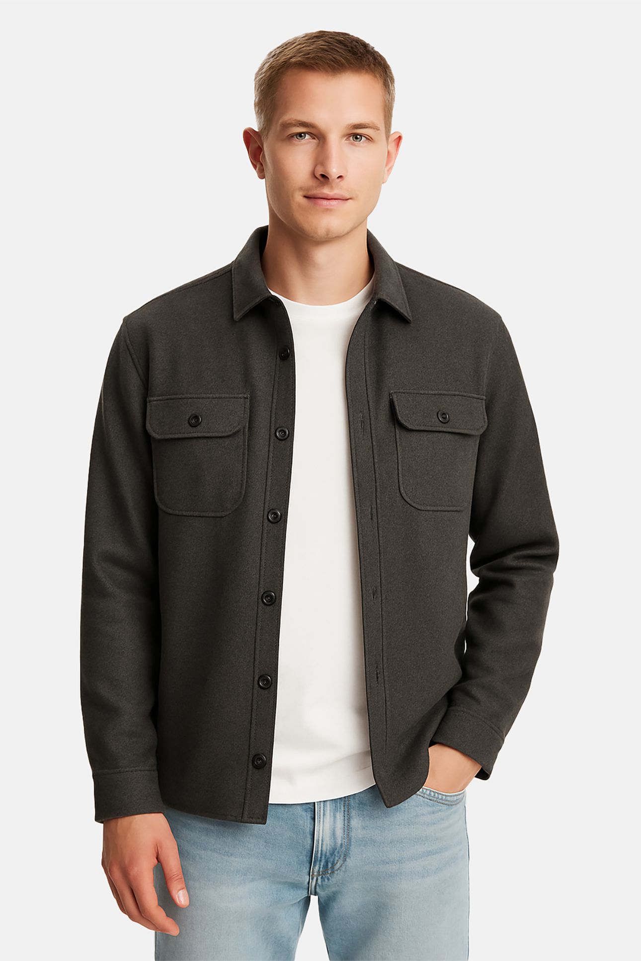 MITZEL SW SHIRT MID GREY 1