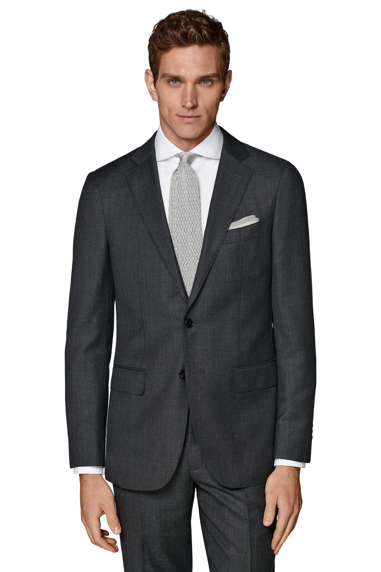 D. GREY PURE WOOL JACKET S130 1