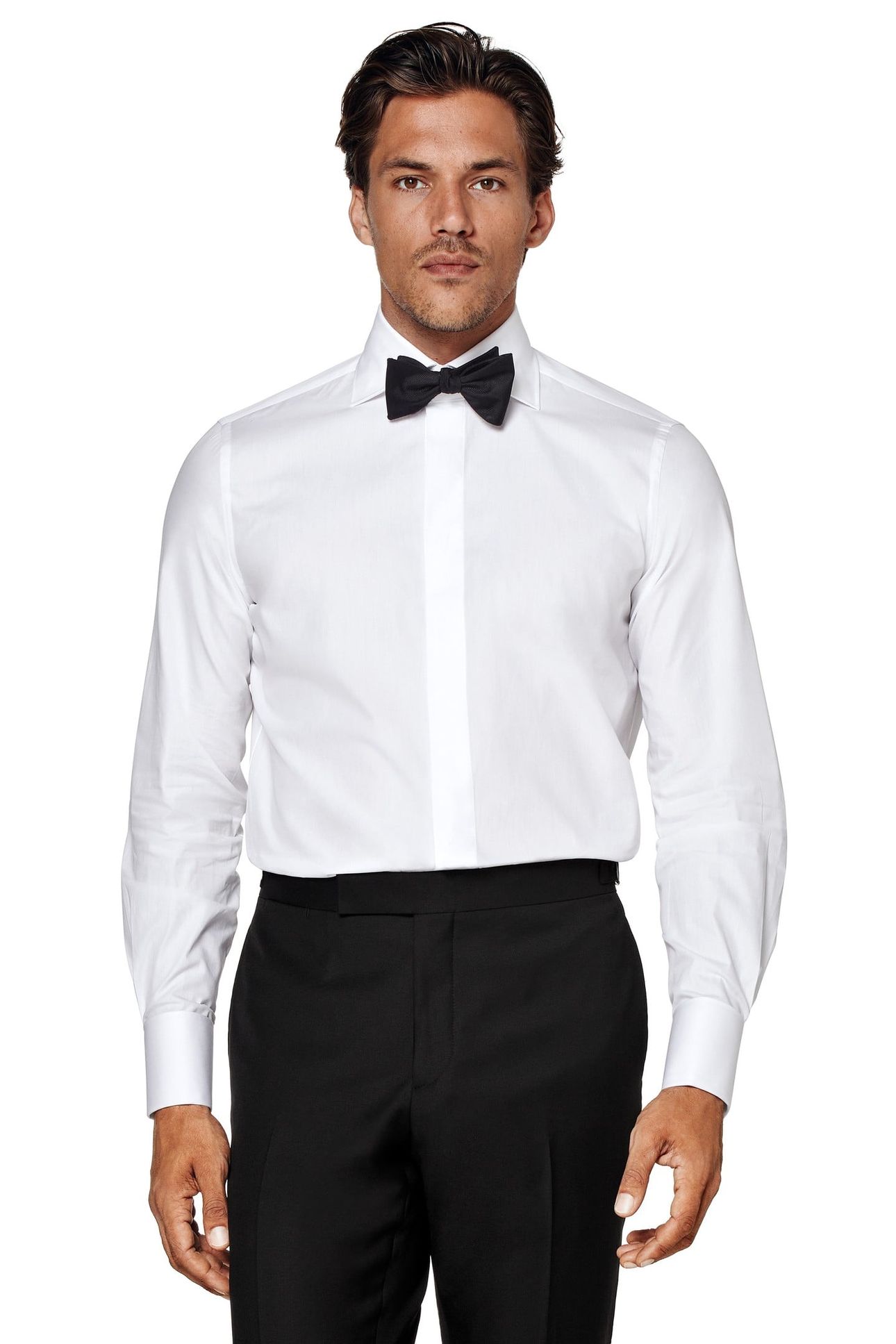 TUXEDO HIDDEN BUTTON WHITE 1