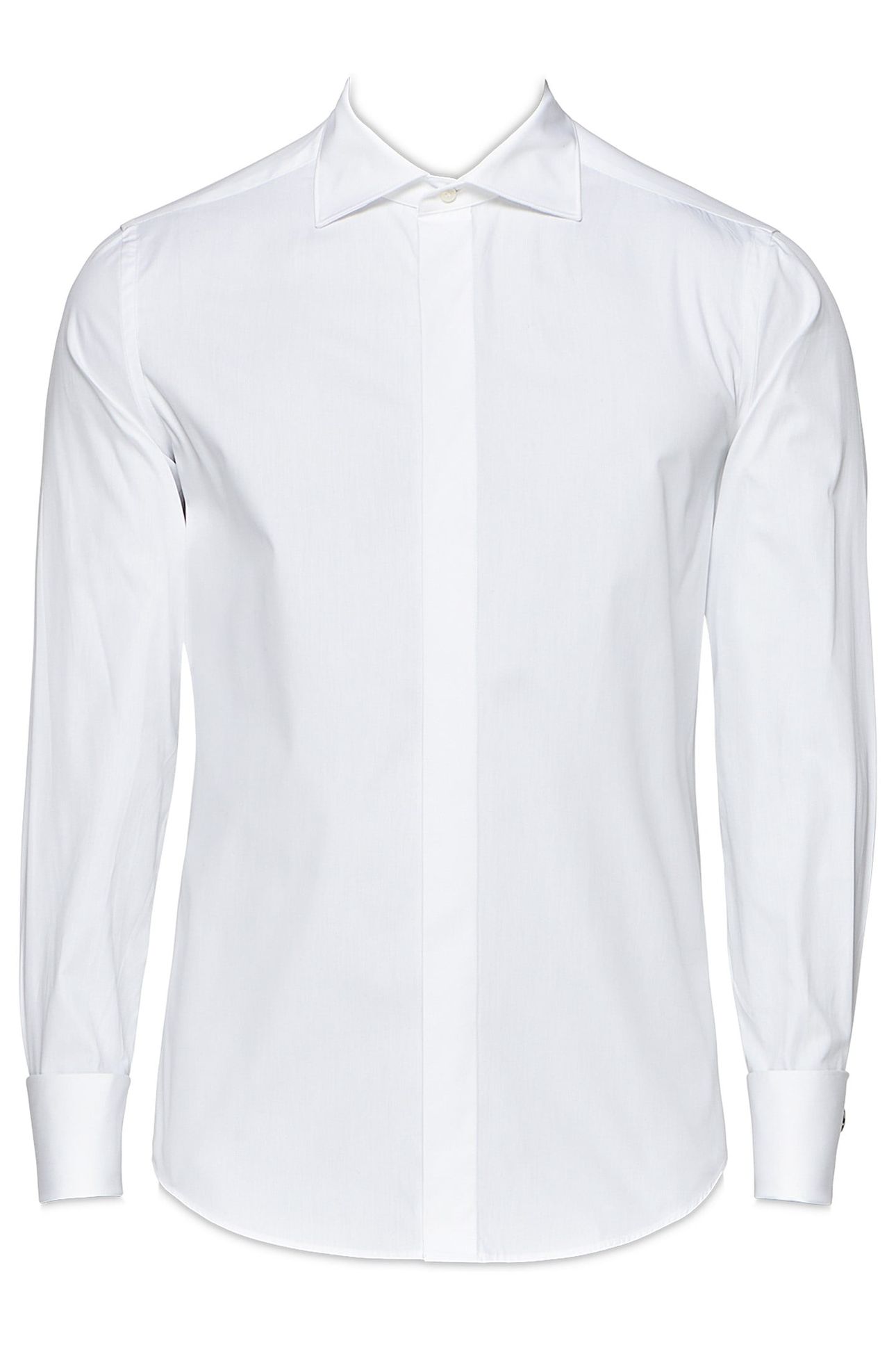 TUXEDO HIDDEN BUTTON WHITE 6