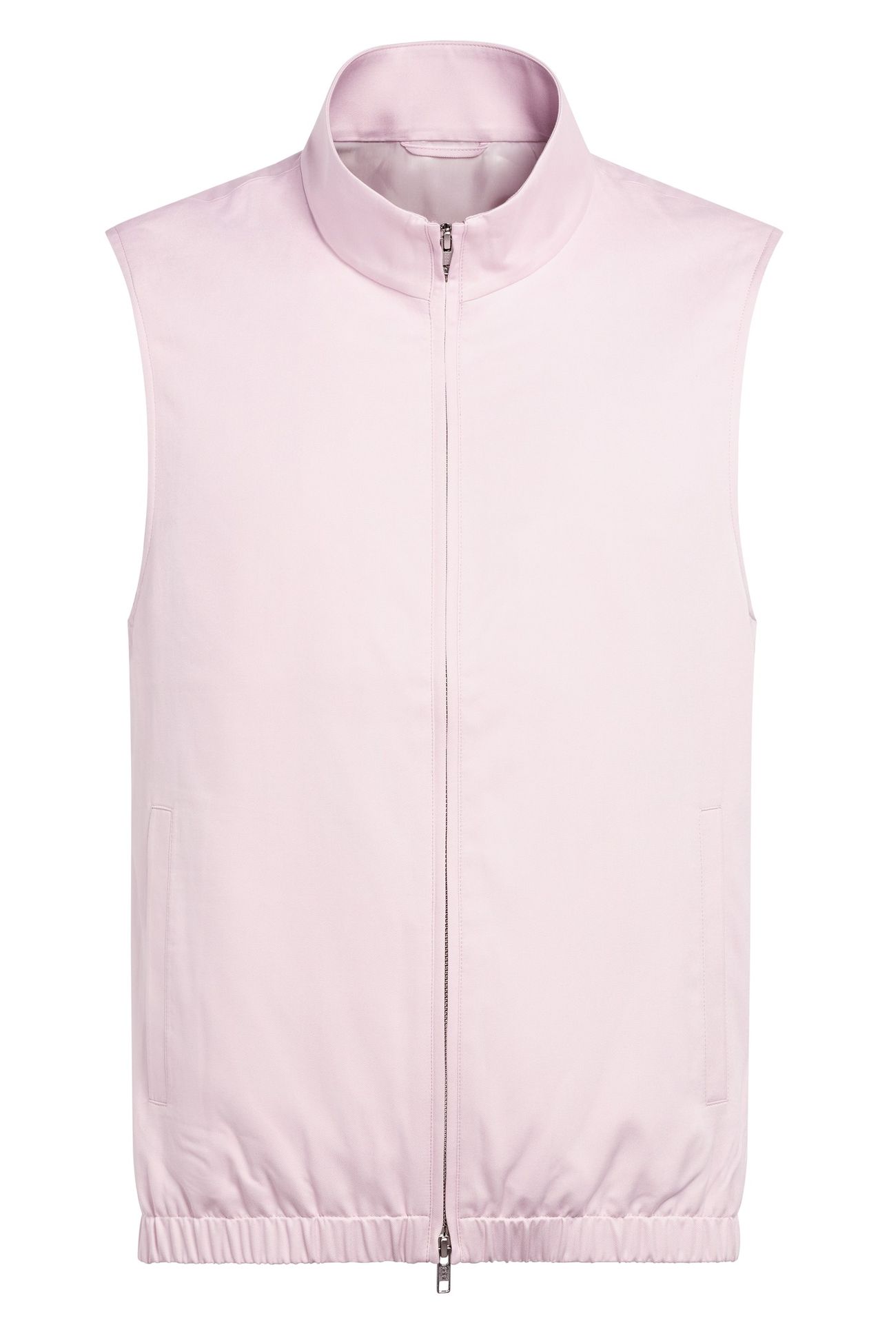 ZIP VEST-LIGHT PINK-PURE SILK LIGHT PINK 4