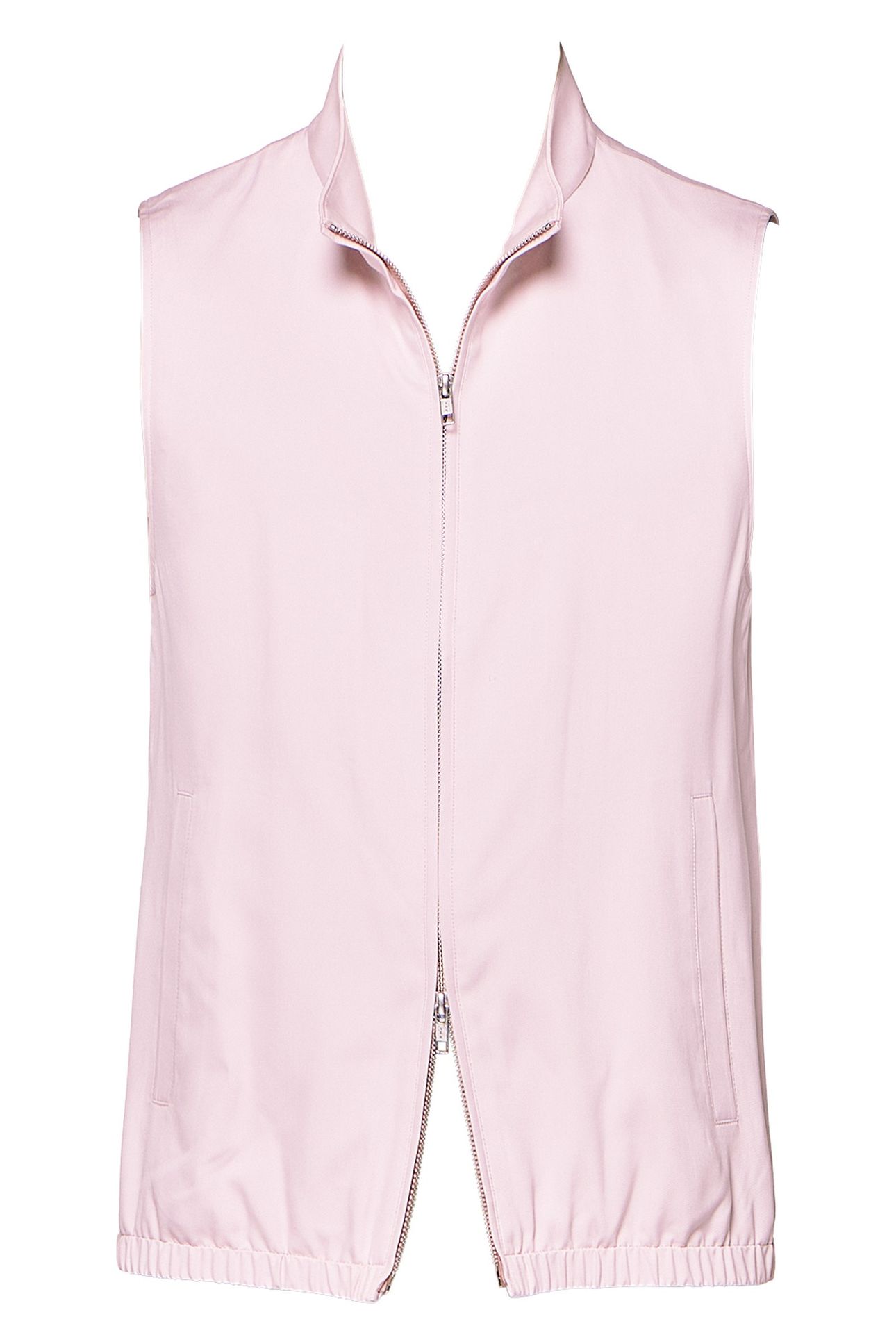 ZIP VEST-LIGHT PINK-PURE SILK LIGHT PINK 6