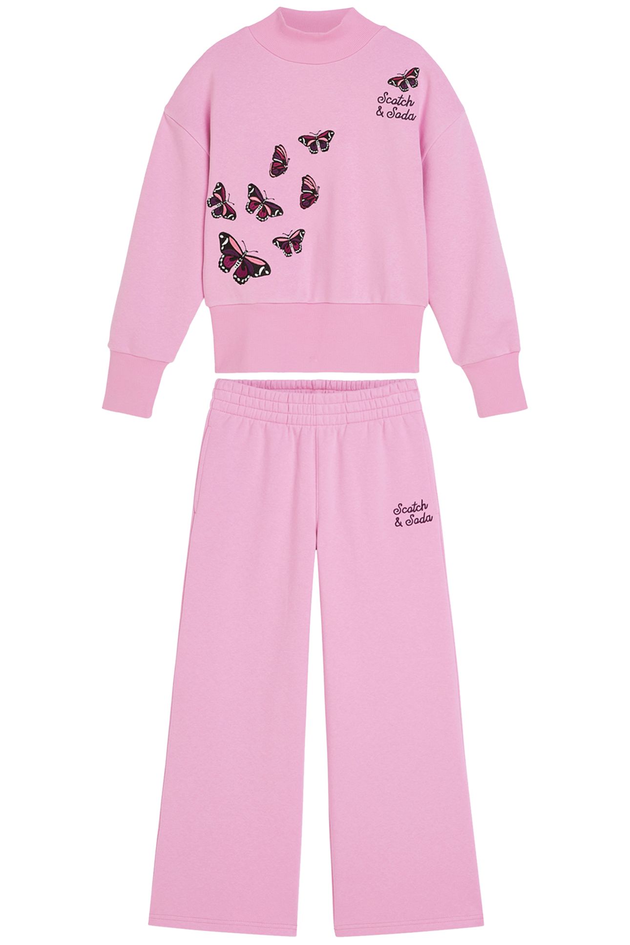 GIRLS FLEECE SET LT PASTEL PURPLE 1