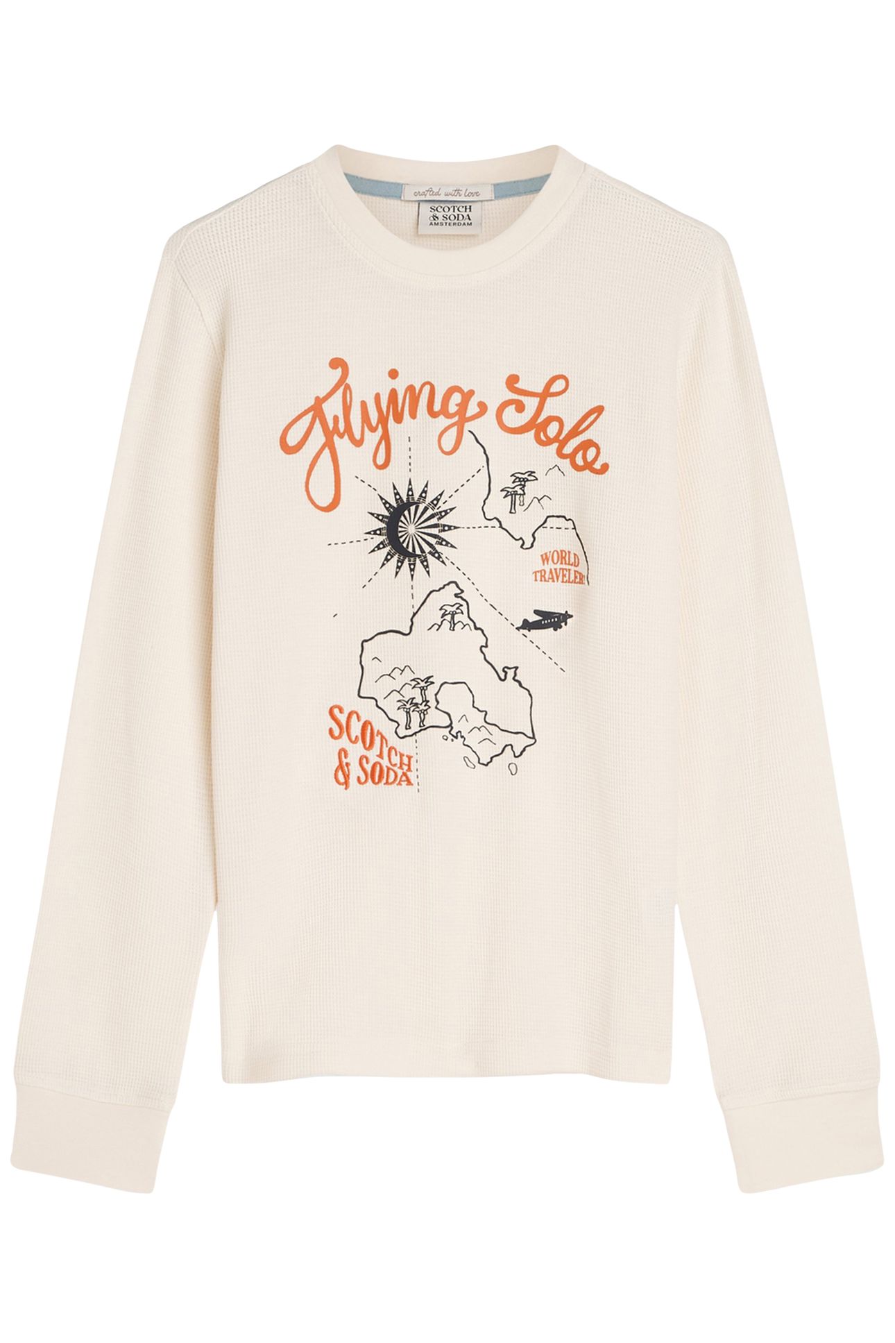 BOYS THERMAL LONG SLEEVE TEE EGGNOG 1