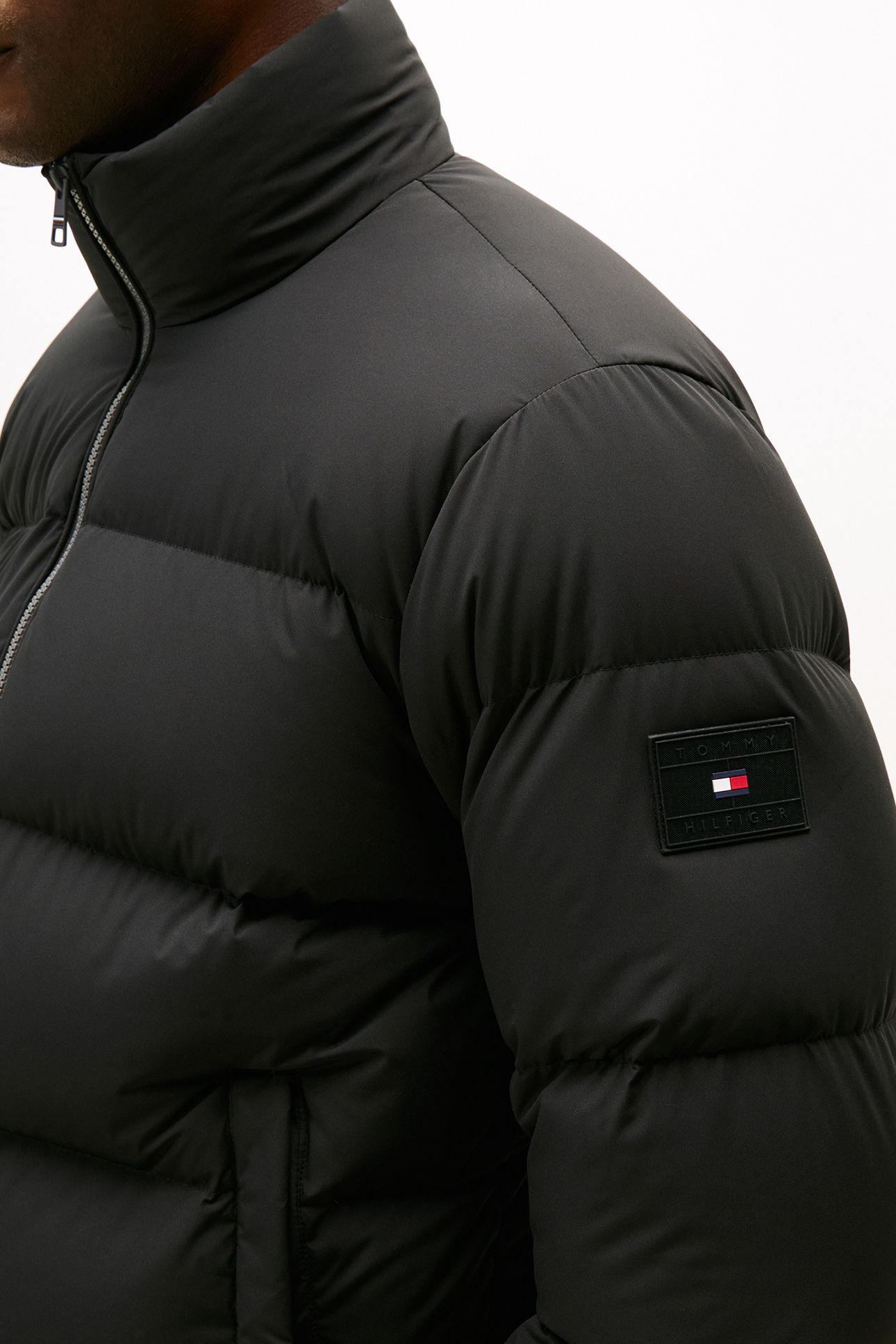 DOWN STAND PUFFER JACKET BLACK 5