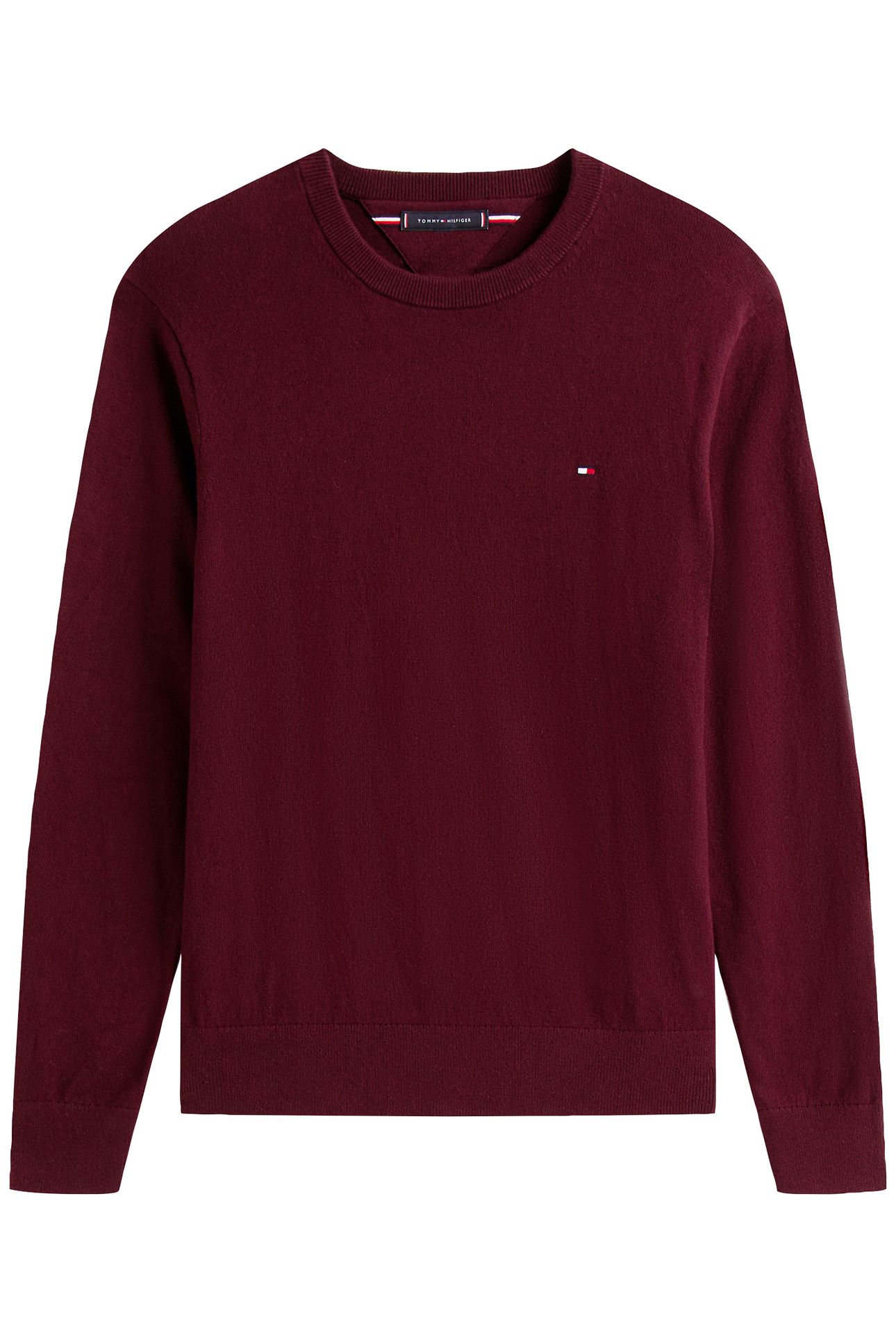 PIMA ORGANIC COTTON CASHMERE JUMPER DEEP BURGUNDY 4