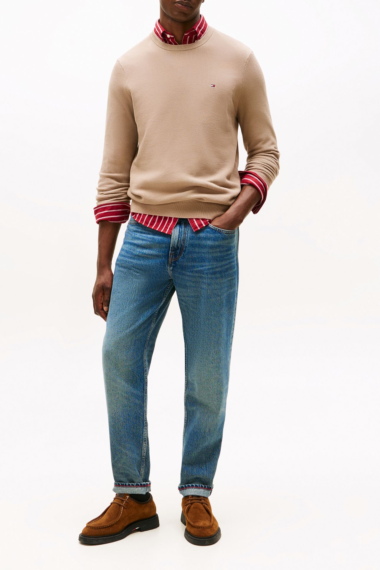 ESSENTIAL STRUCTURE SWEATER COASTAL TAUPE 2