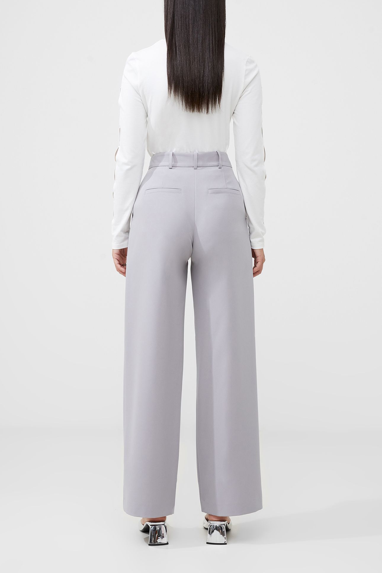 ECHO CREPE TROUSER ALLOY 3